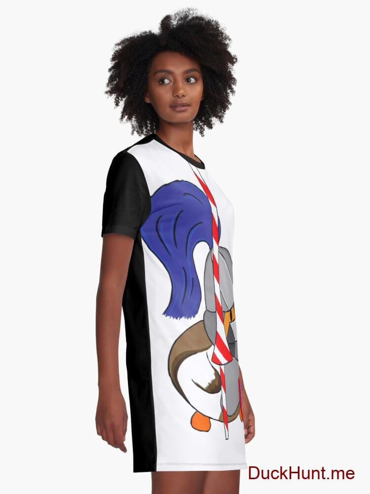 Armored Duck Graphic T-Shirt Dress alternative image 1