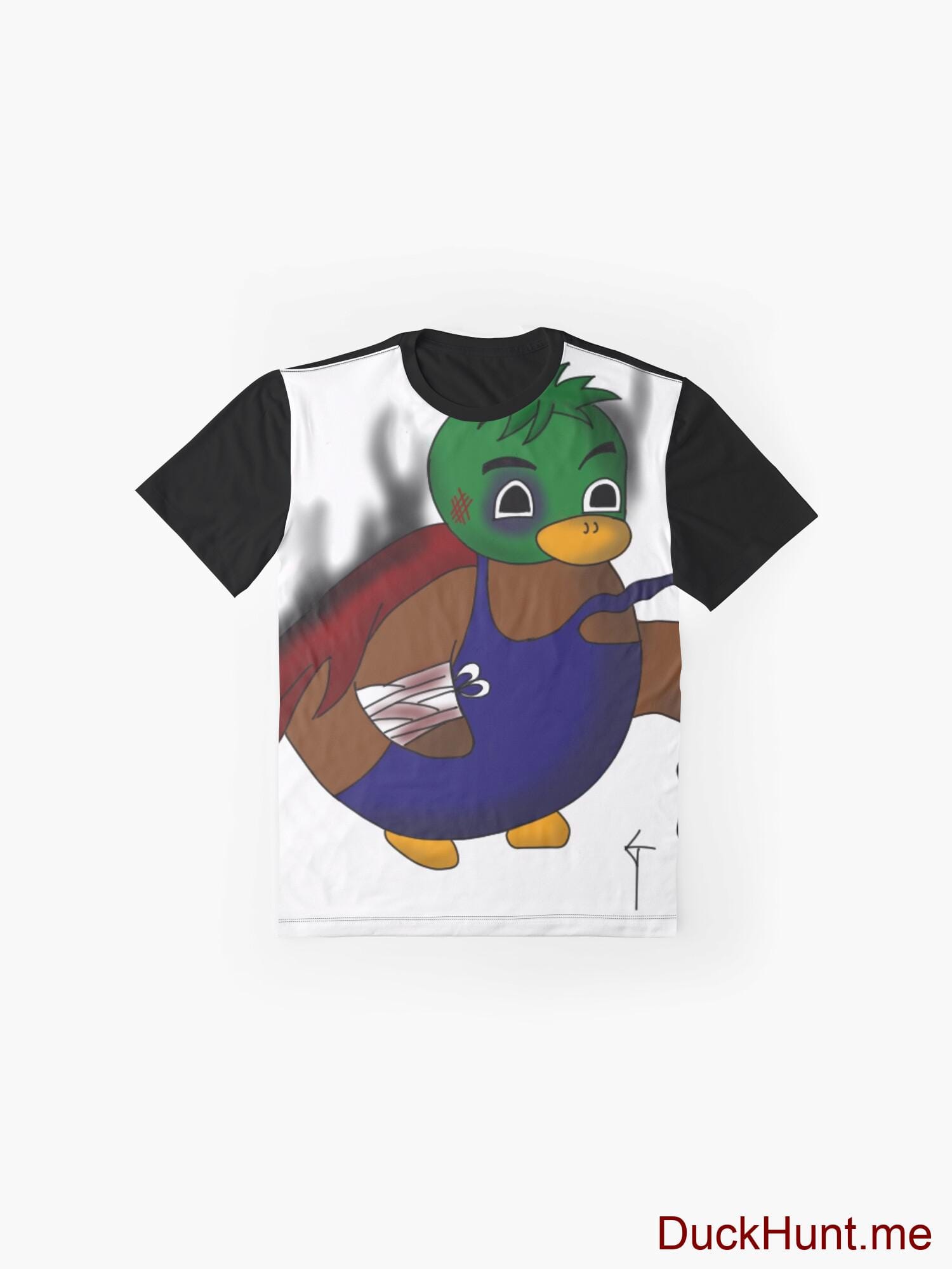 Dead Boss Duck (smoky) Black Graphic T-Shirt alternative image 3