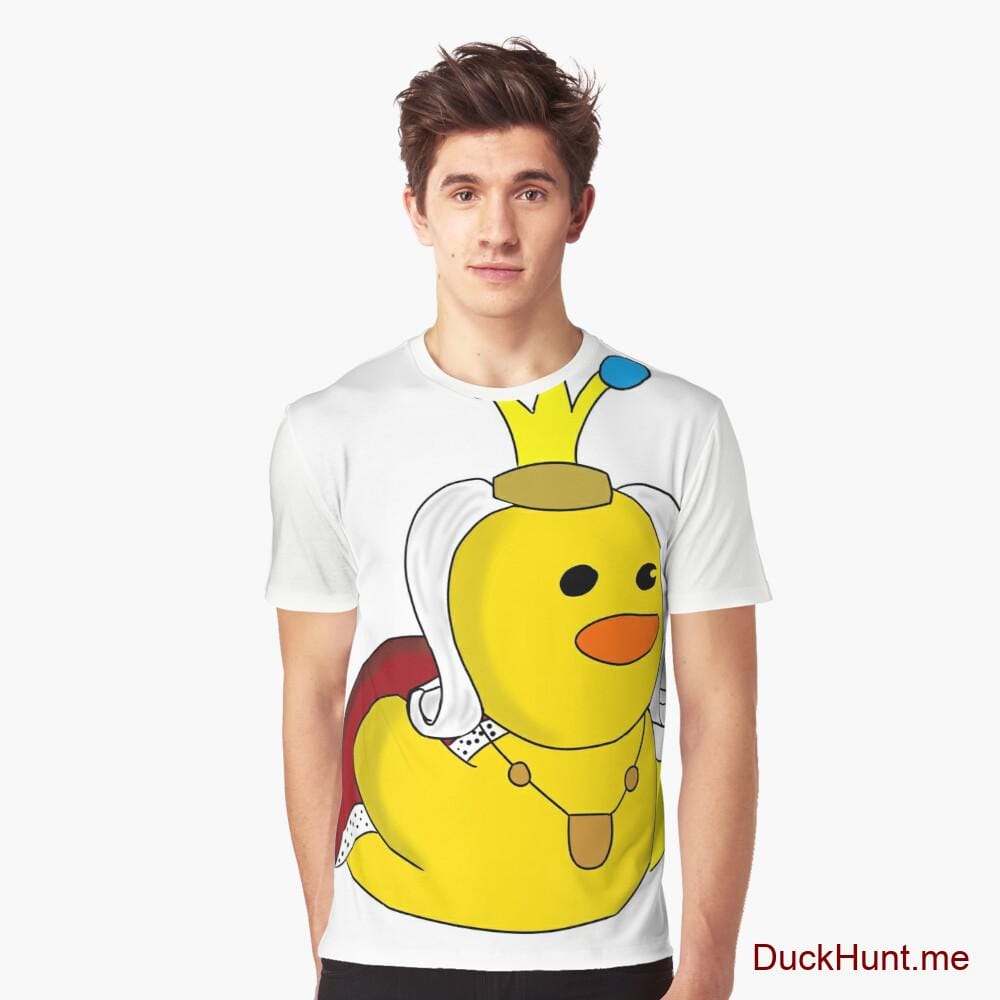 Royal Duck White Graphic T-Shirt