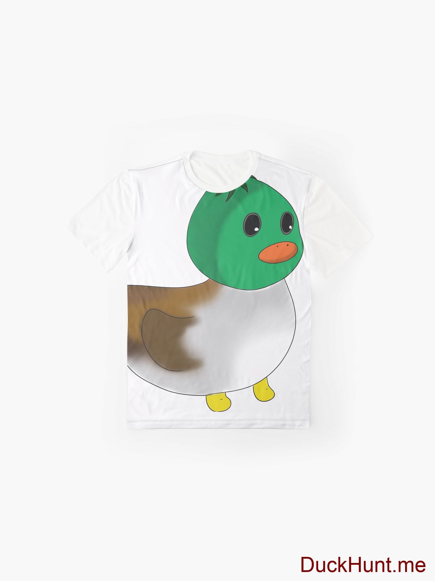 Normal Duck White Graphic T-Shirt alternative image 3
