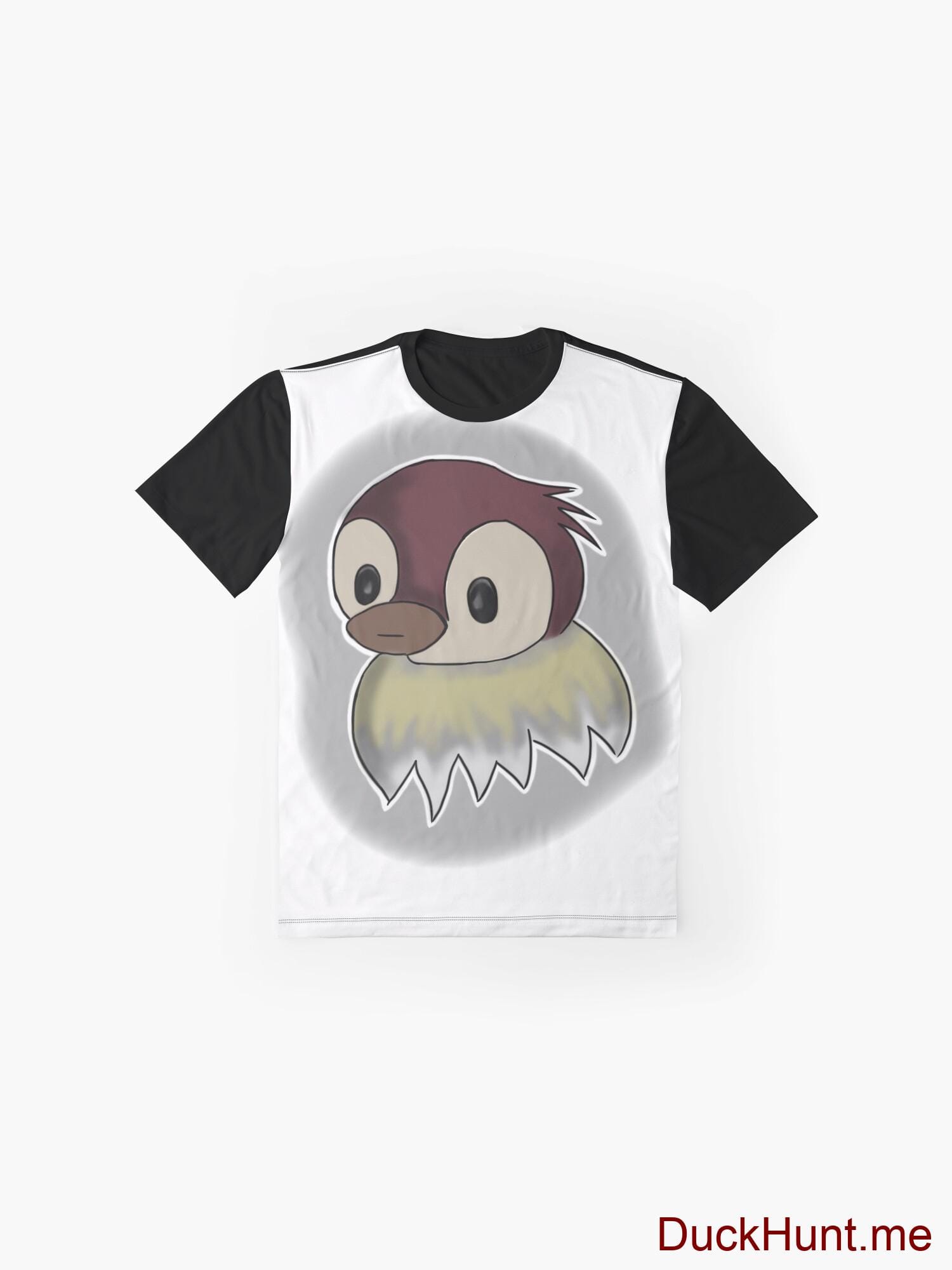 Ghost Duck (foggy) Black Graphic T-Shirt alternative image 3