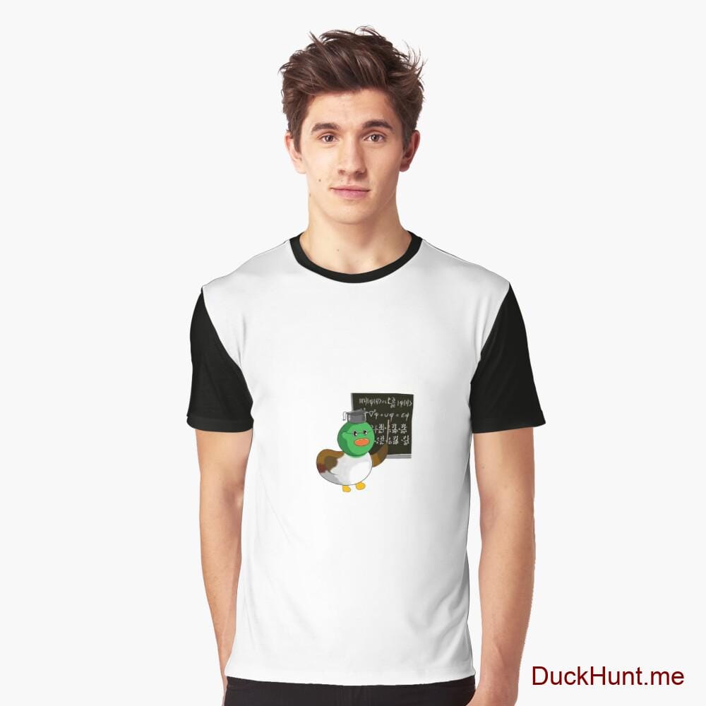 Prof Duck Black Graphic T-Shirt