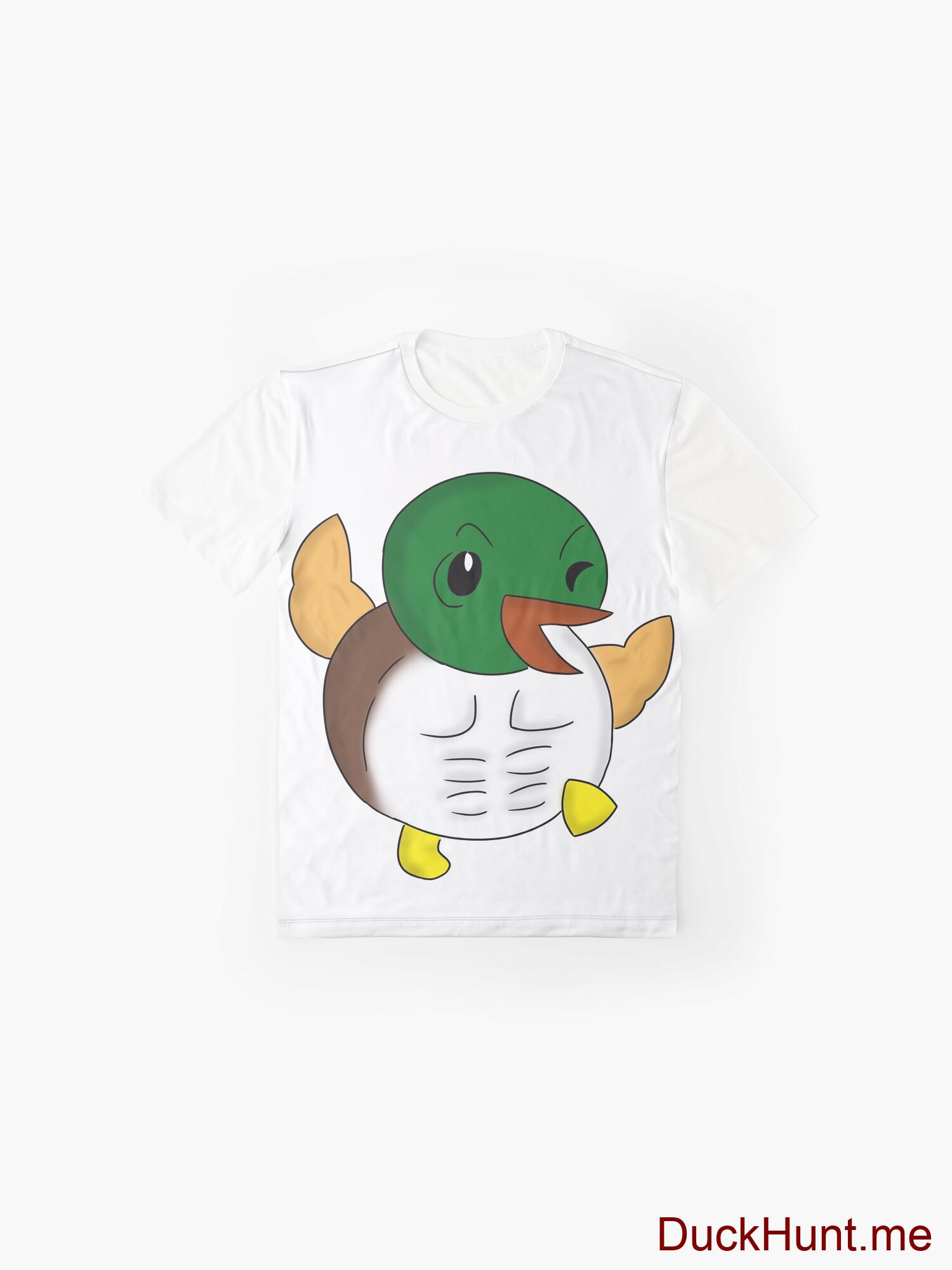 Super duck White Graphic T-Shirt alternative image 3
