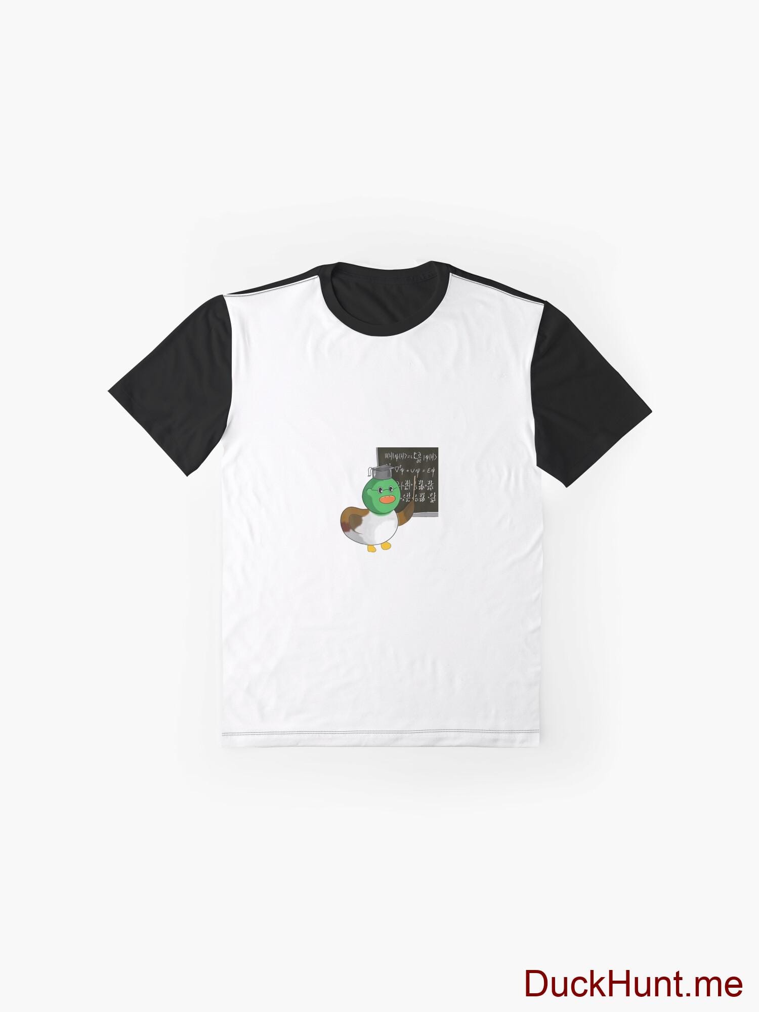 Prof Duck Black Graphic T-Shirt alternative image 3