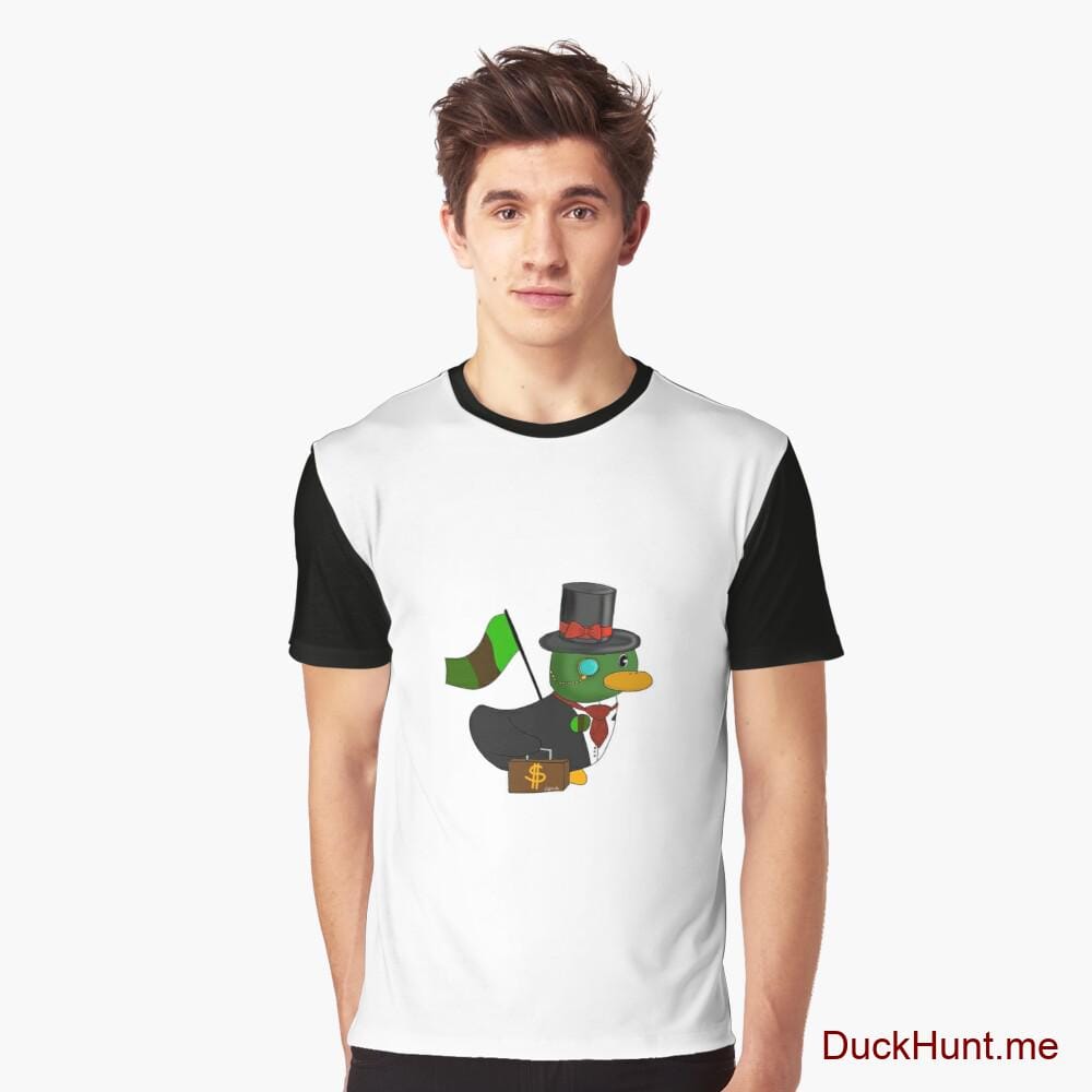 Golden Duck White Graphic T-Shirt