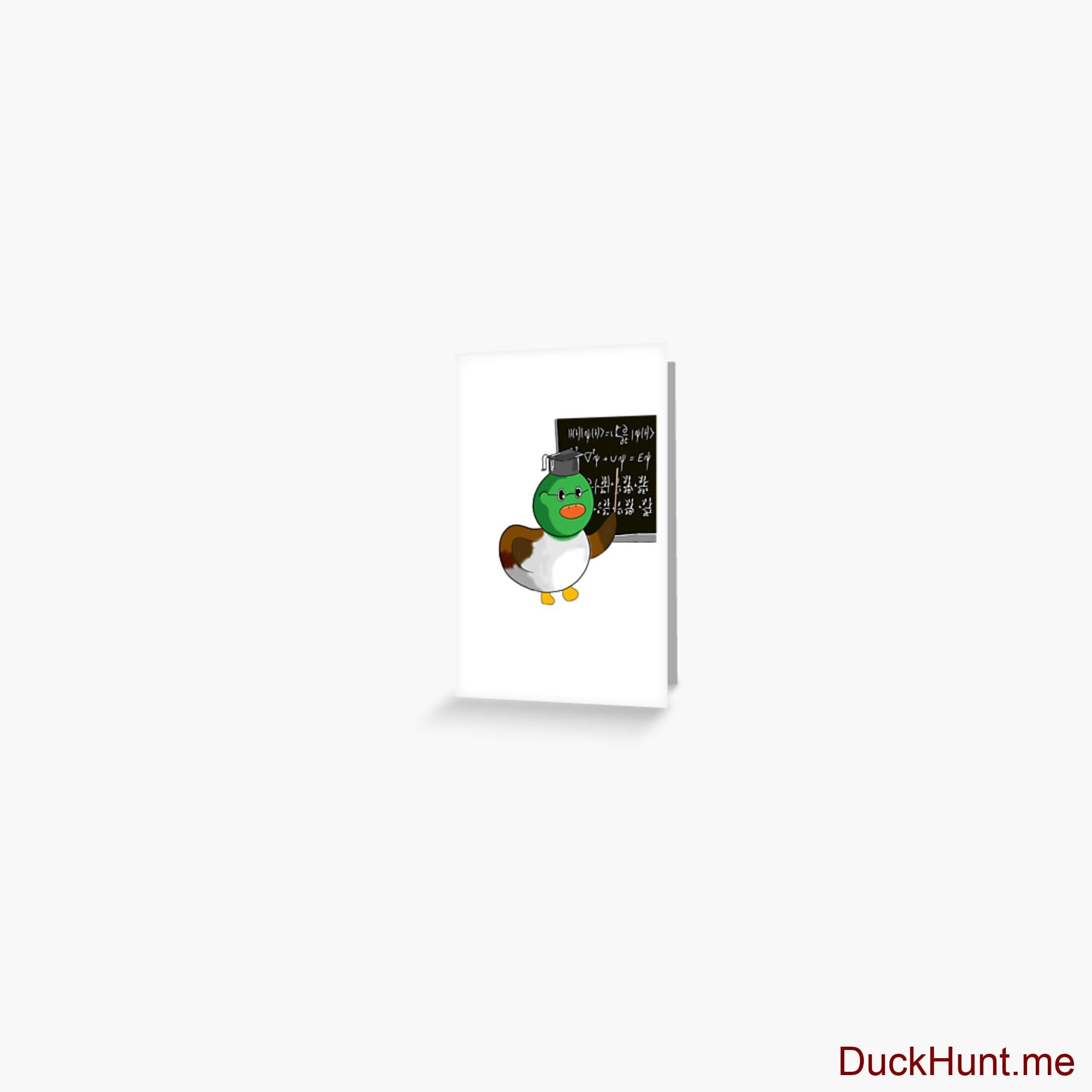 Prof Duck Greeting Card