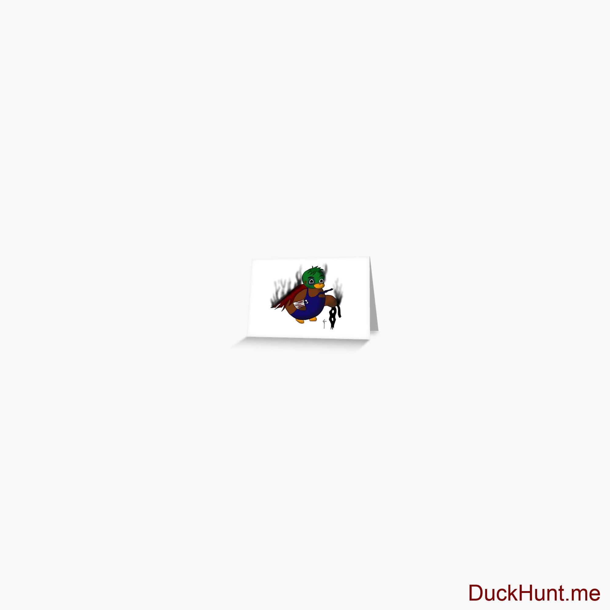 Dead Boss Duck (smoky) Greeting Card
