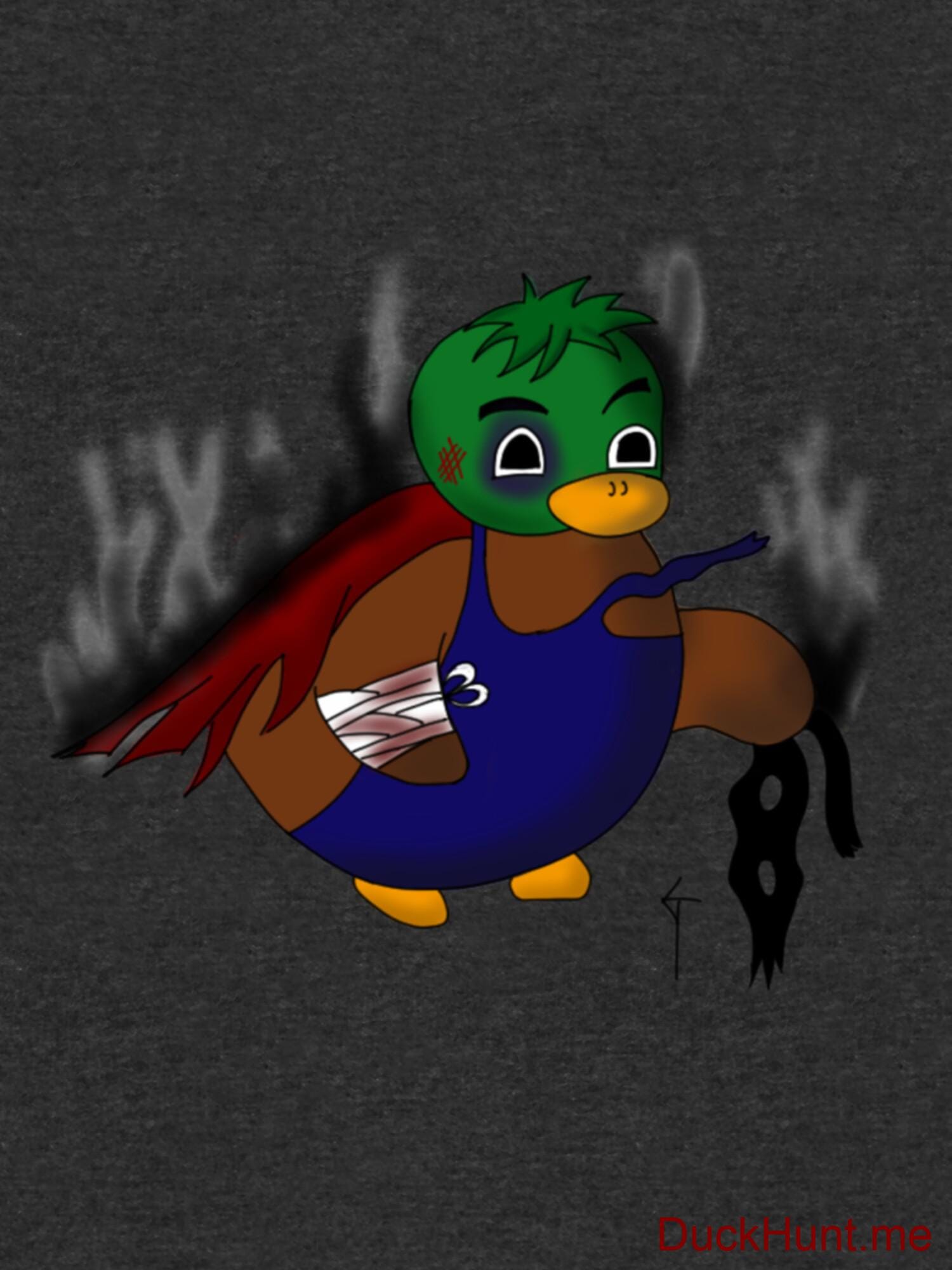 Dead Boss Duck (smoky) Charcoal Lightweight Hoodie (Back printed) alternative image 2