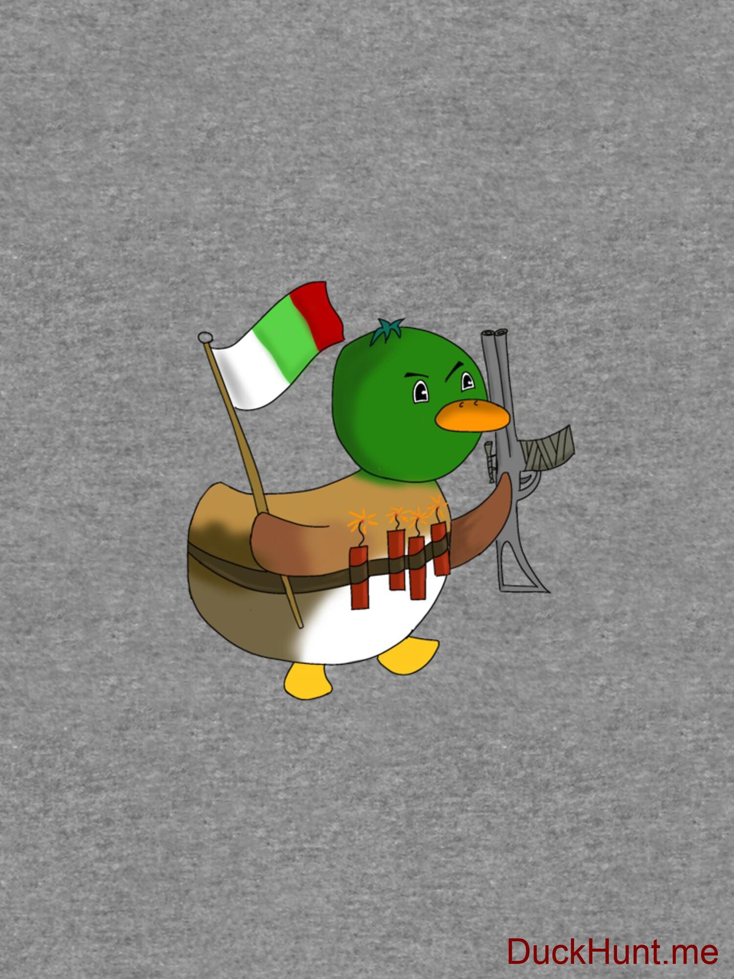 Kamikaze Duck Grey Lightweight Hoodie (Front printed) alternative image 2