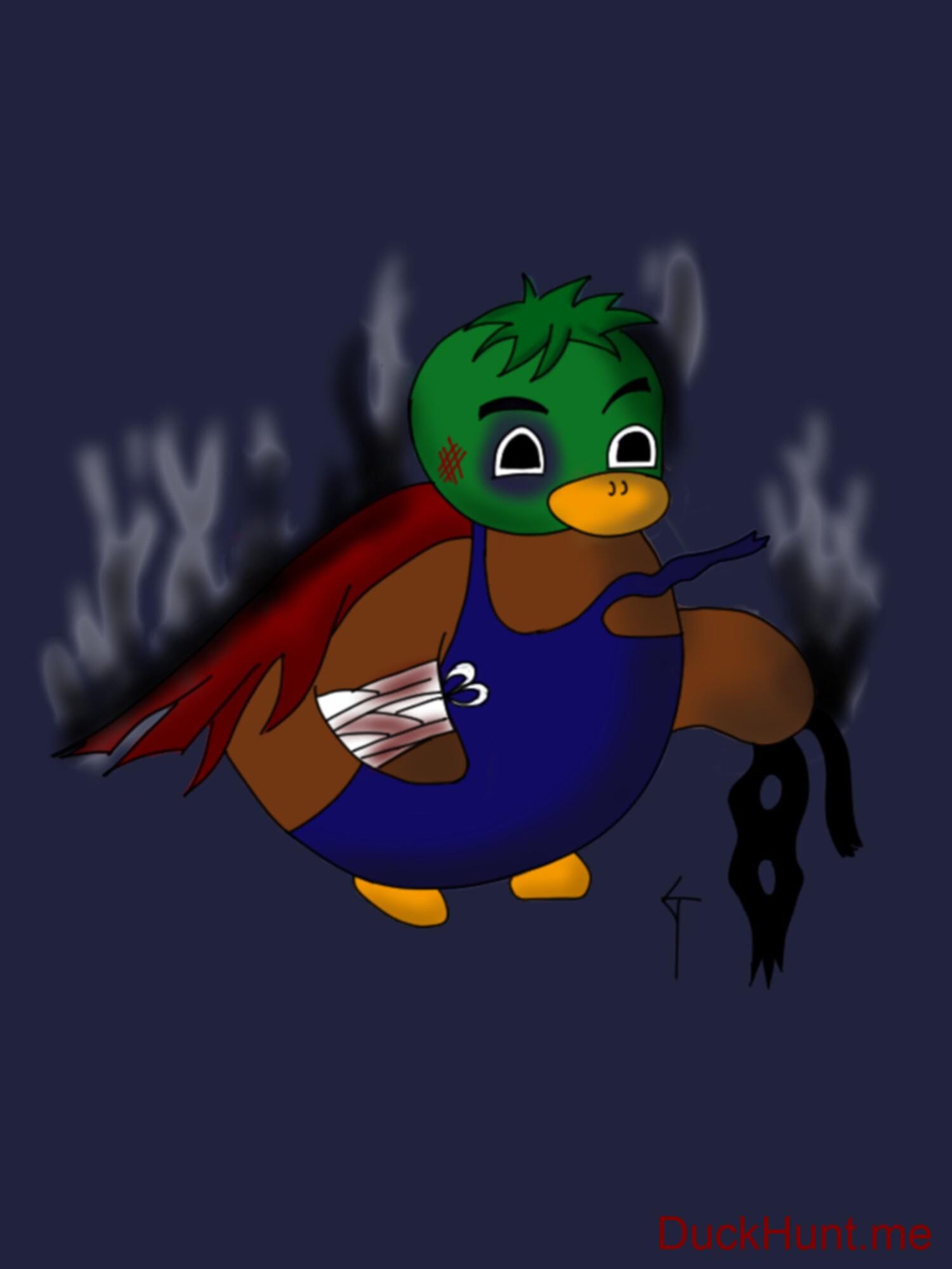 Dead Boss Duck (smoky) Navy Lightweight Hoodie (Back printed) alternative image 2