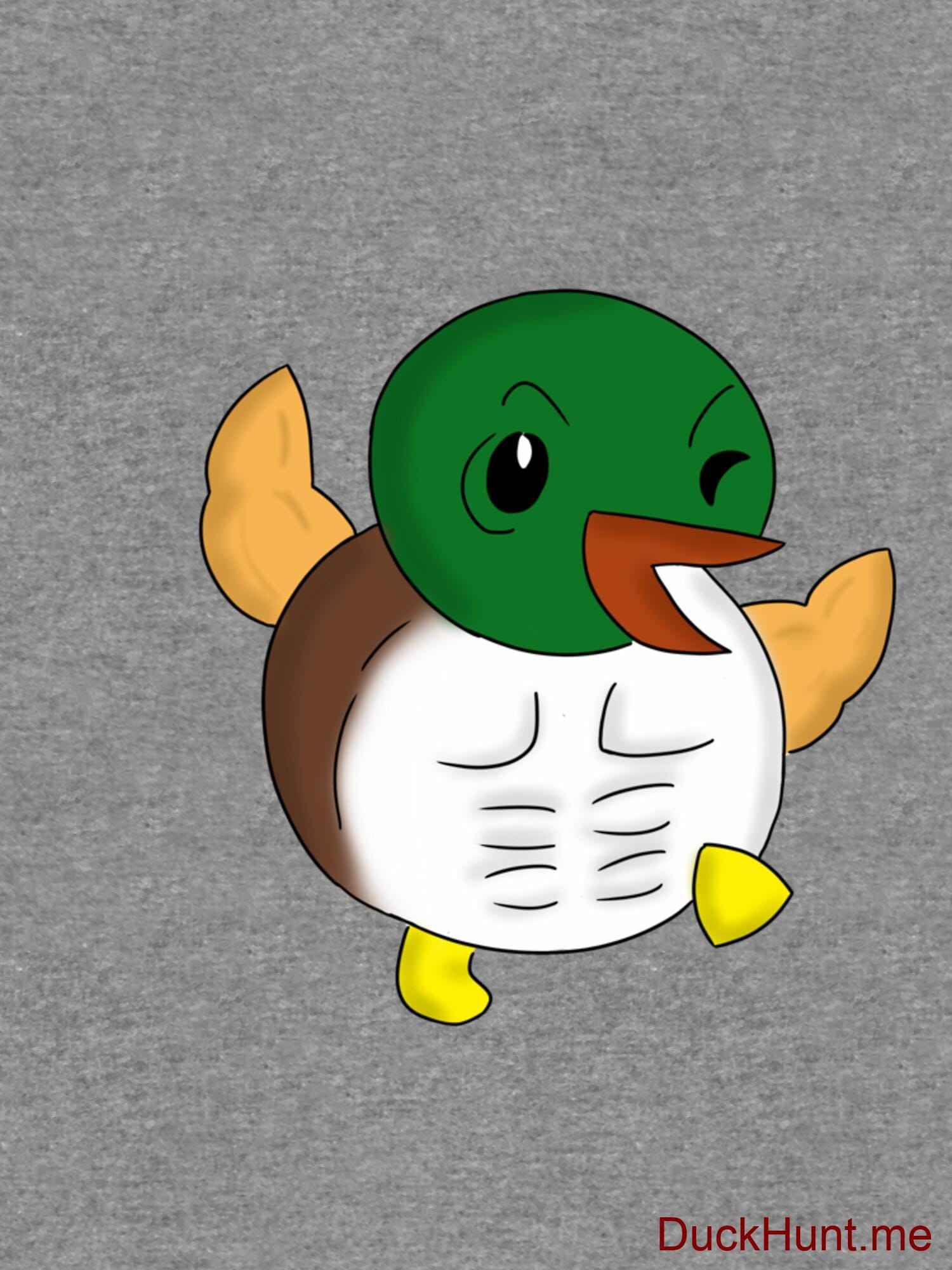 Super duck Grey Lightweight Hoodie (Front printed) alternative image 2