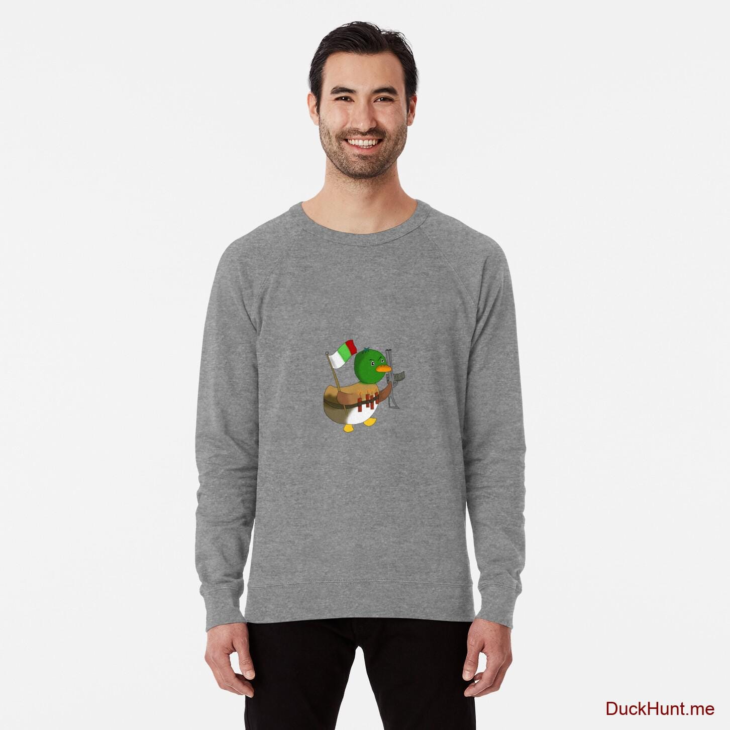 Kamikaze Duck Grey Lightweight Sweatshirt