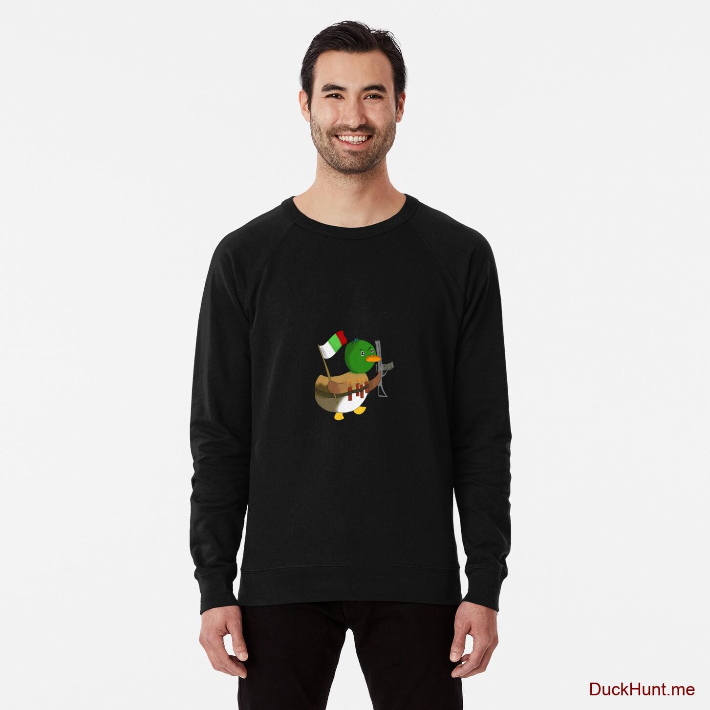 Kamikaze Duck Black Lightweight Sweatshirt