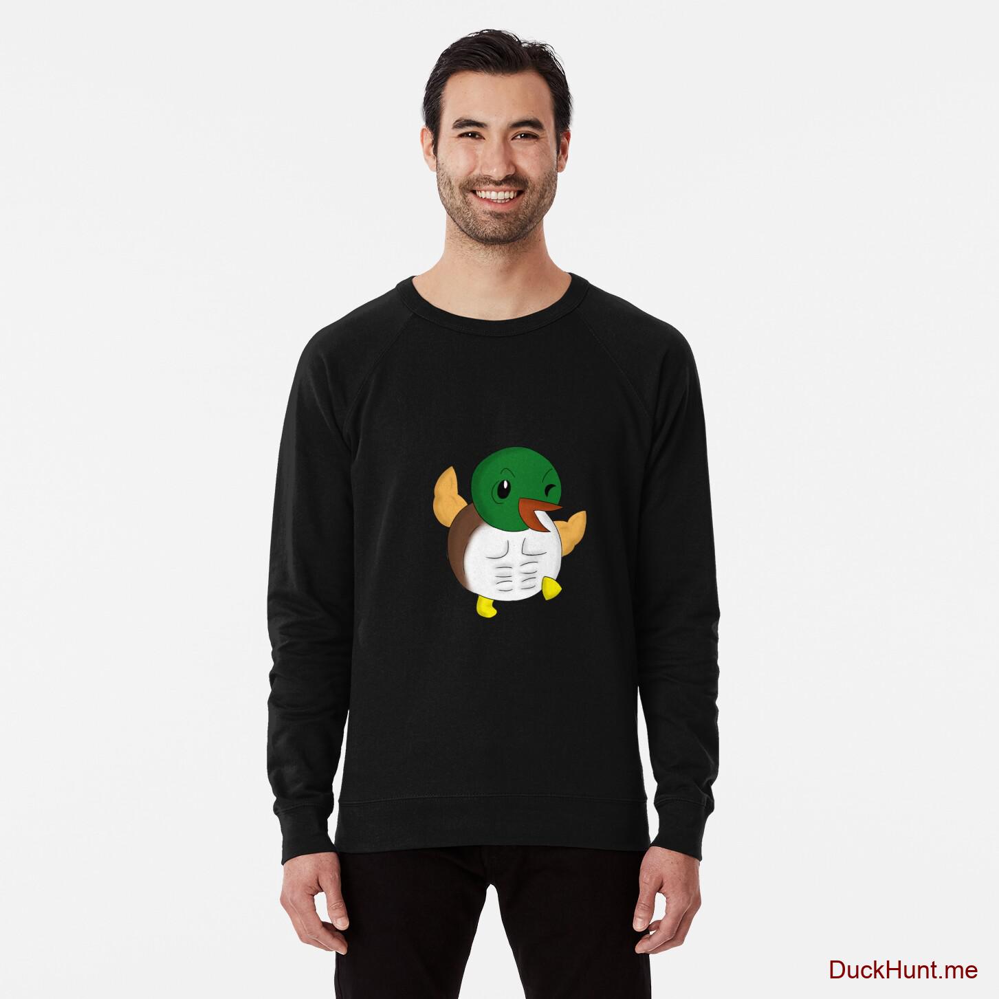 Super duck Black Lightweight Sweatshirt