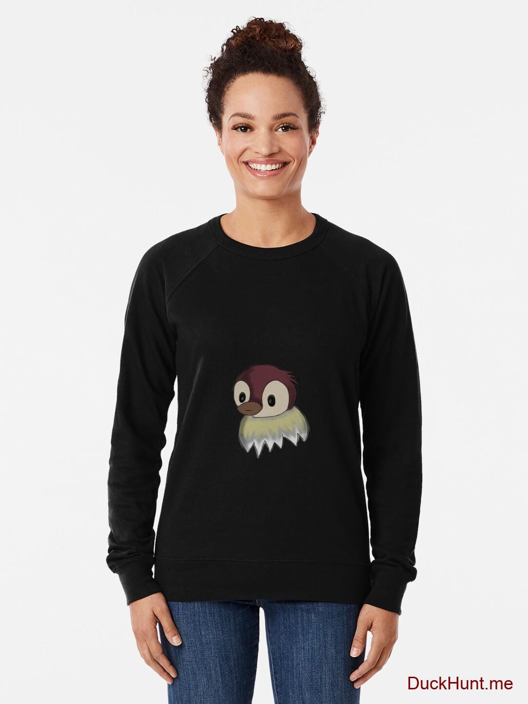 Ghost Duck (fogless) Black Lightweight Sweatshirt alternative image 1