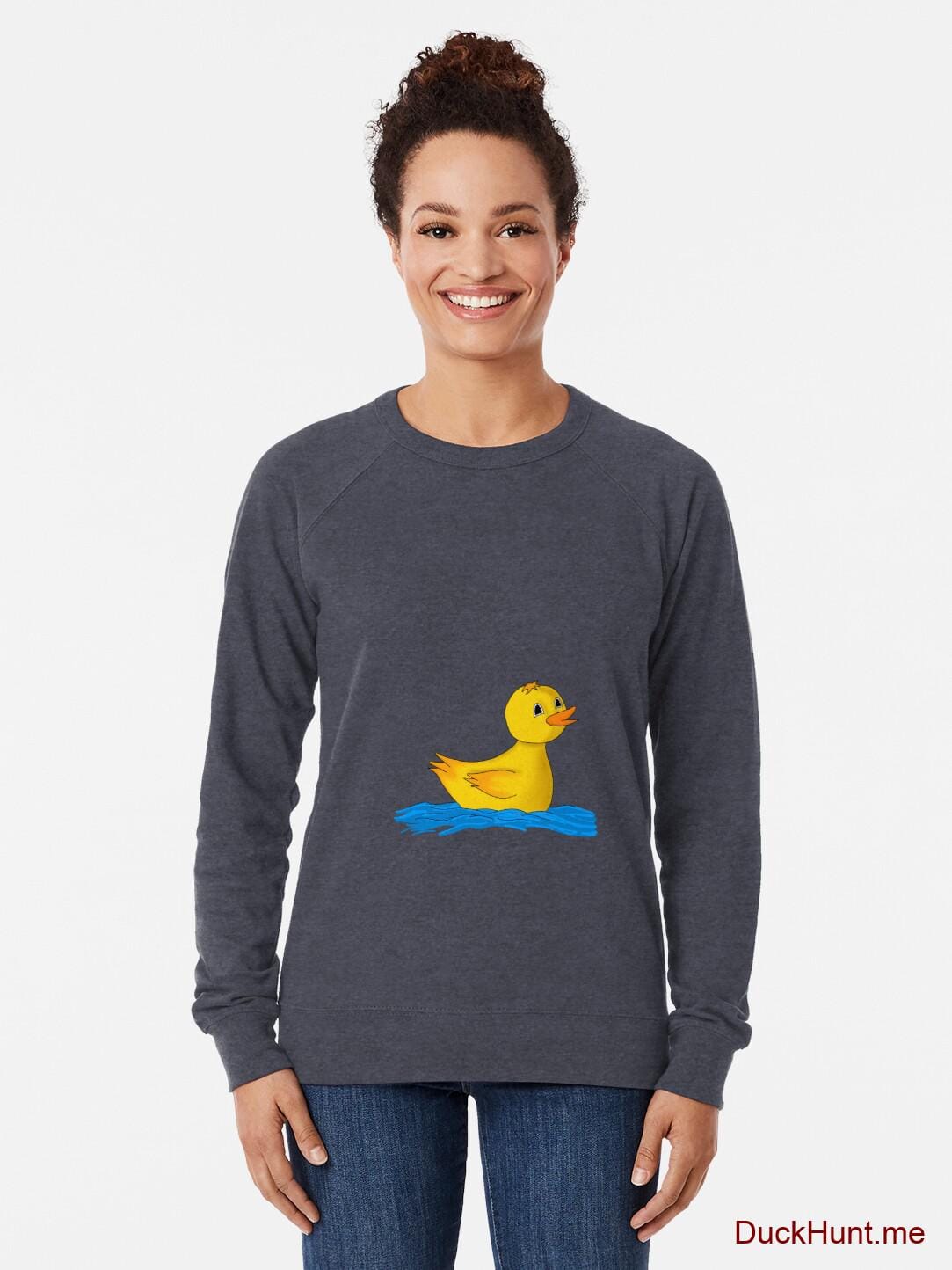 Plastic Duck Denim Lightweight Sweatshirt alternative image 1