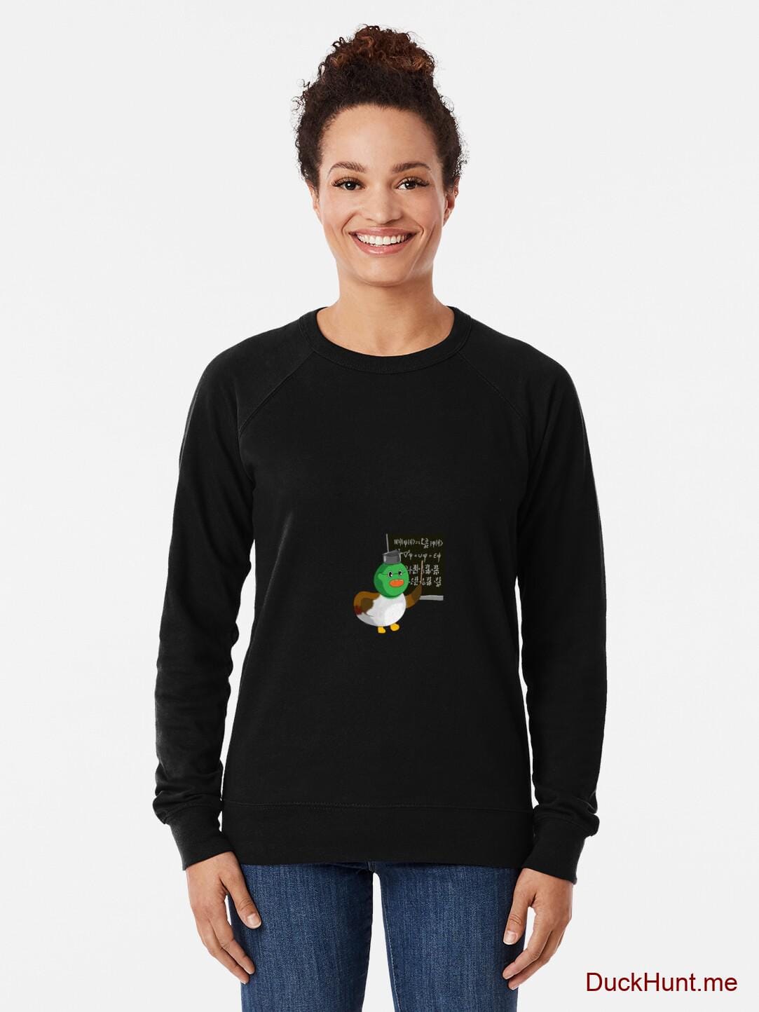 Prof Duck Black Lightweight Sweatshirt alternative image 1