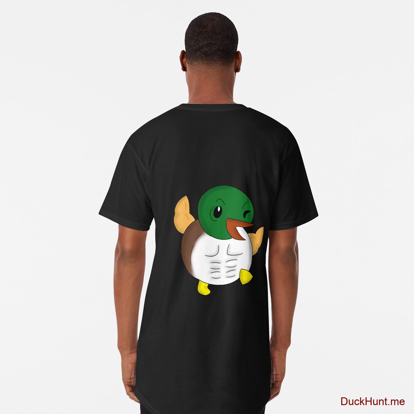 Super duck Black Long T-Shirt (Back printed)