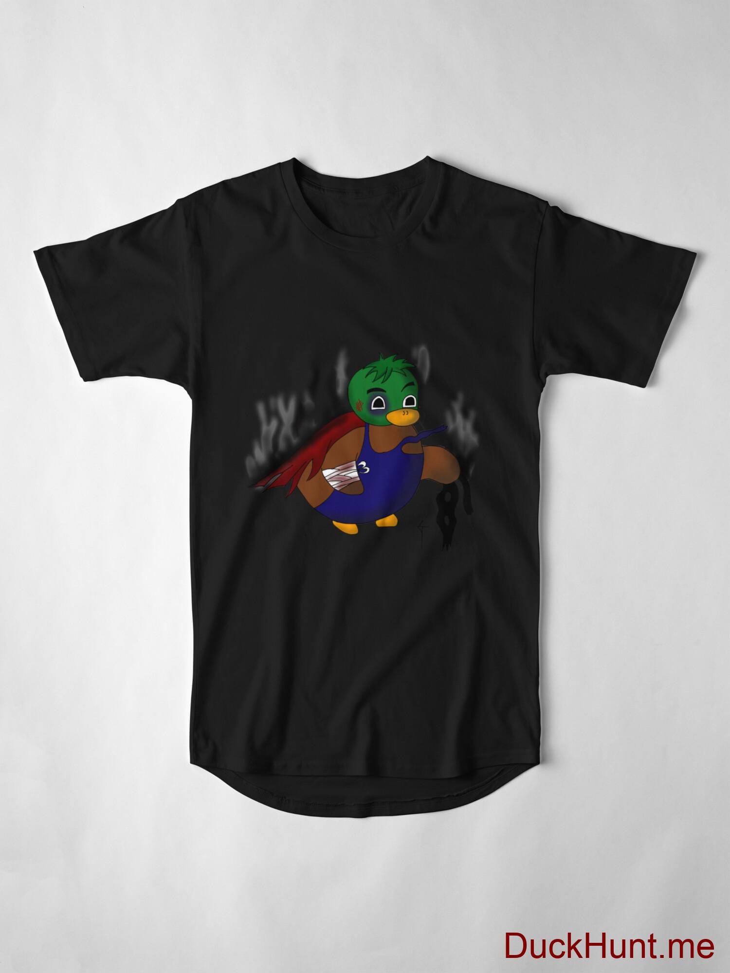 Dead Boss Duck (smoky) Black Long T-Shirt (Front printed) alternative image 3