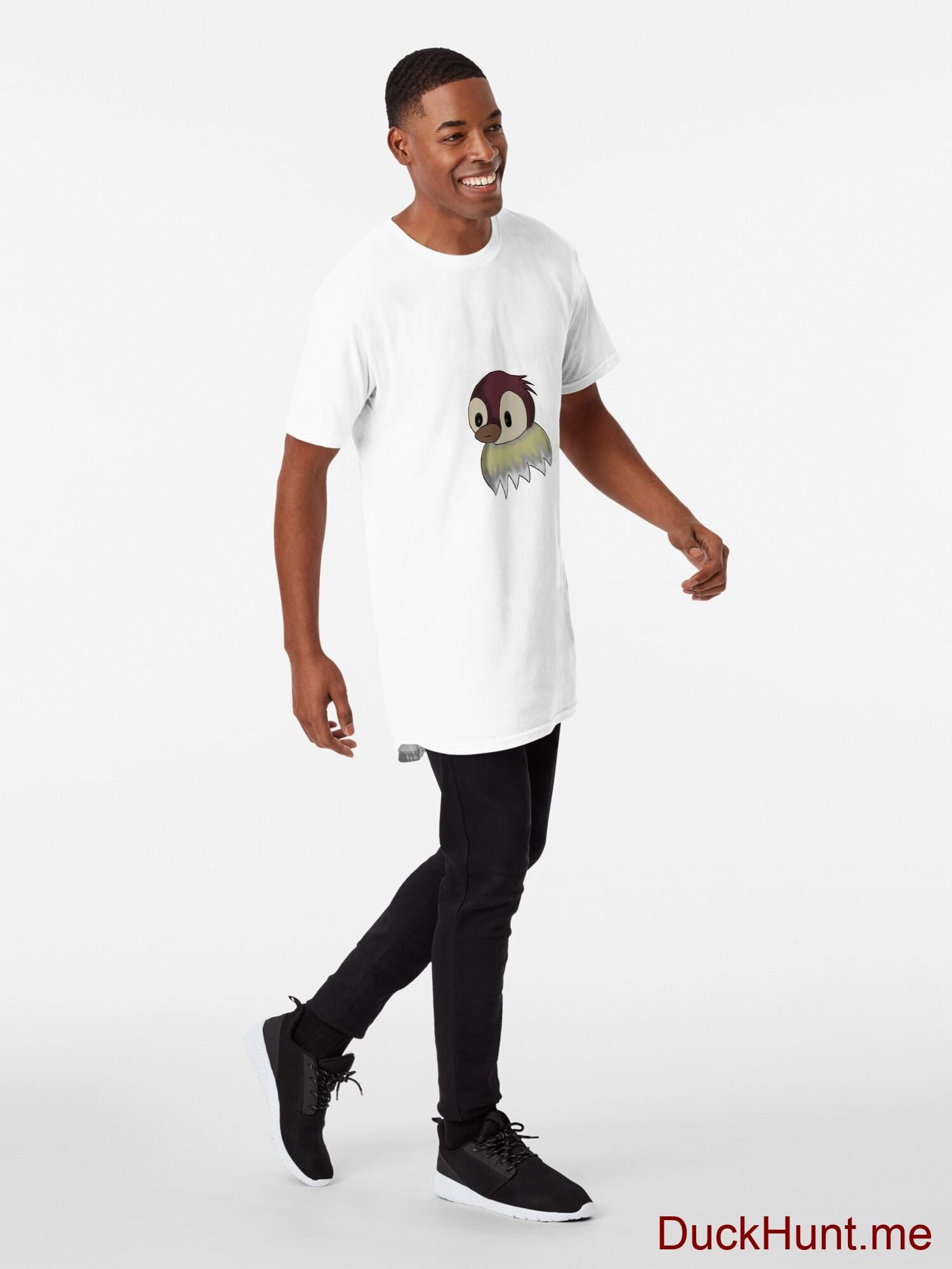 Ghost Duck (fogless) White Long T-Shirt (Front printed) alternative image 2