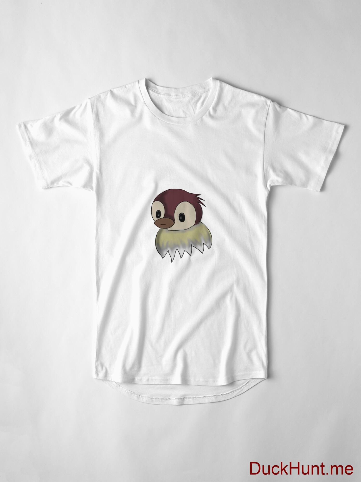 Ghost Duck (fogless) White Long T-Shirt (Front printed) alternative image 3