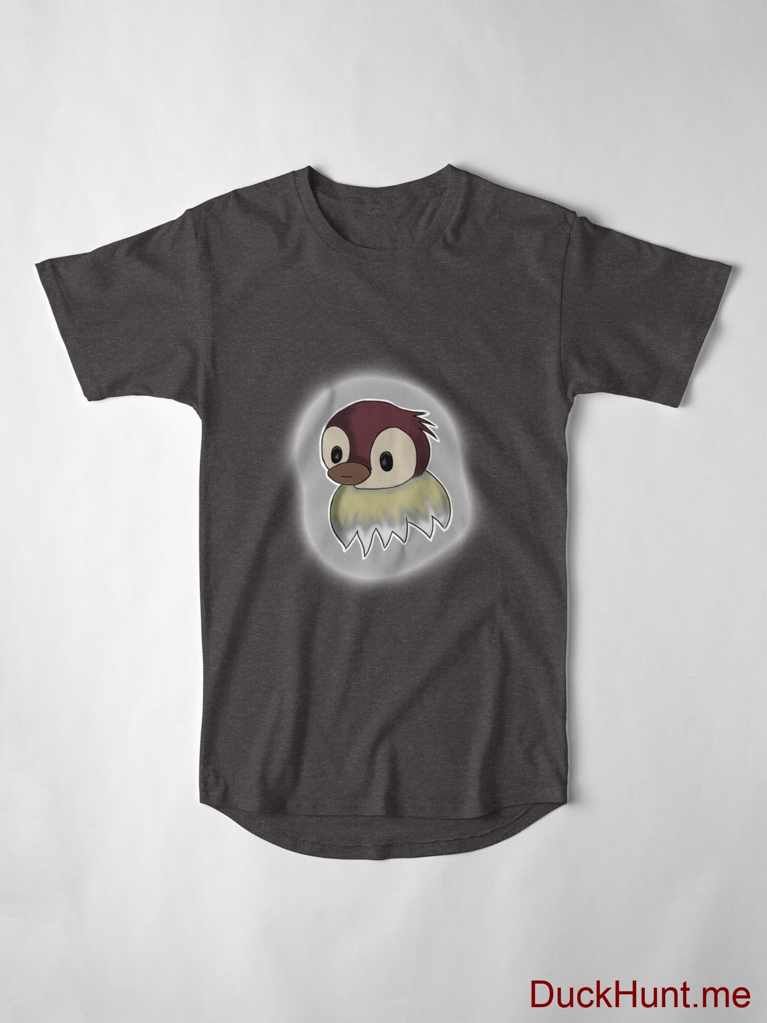 Ghost Duck (foggy) Charcoal Heather Long T-Shirt (Front printed) alternative image 3