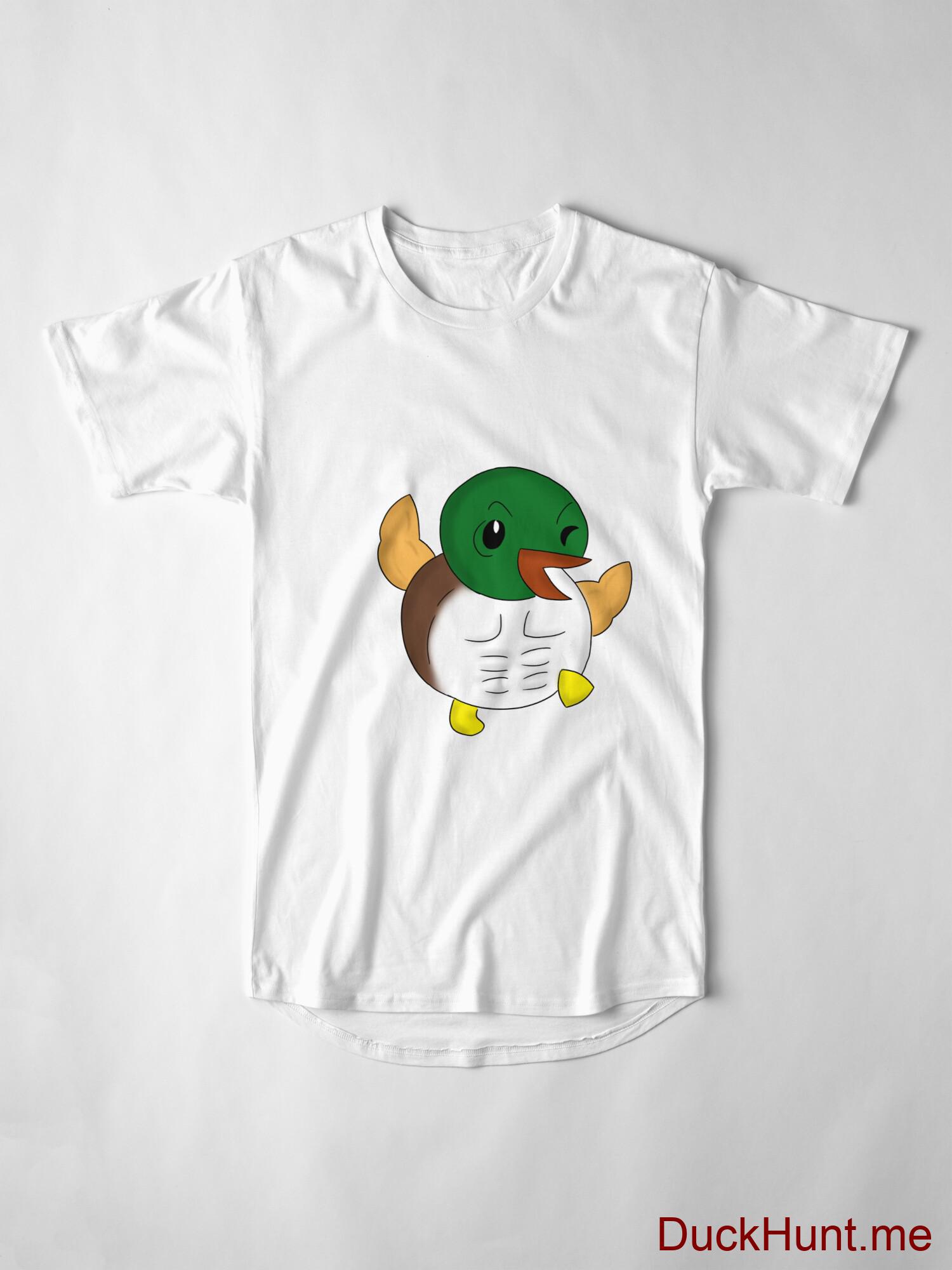 Super duck White Long T-Shirt (Front printed) alternative image 3