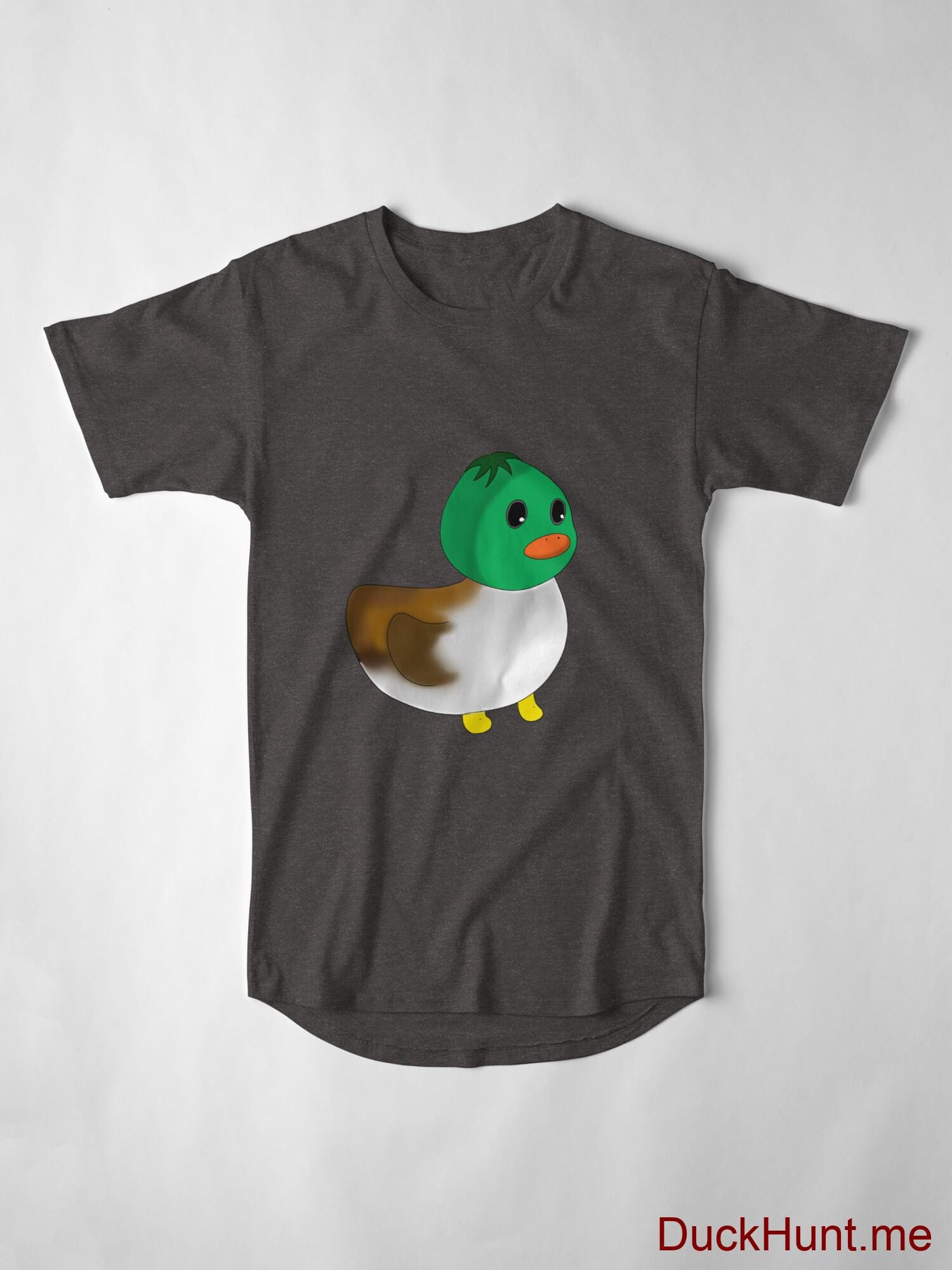 Normal Duck Charcoal Heather Long T-Shirt (Front printed) alternative image 3