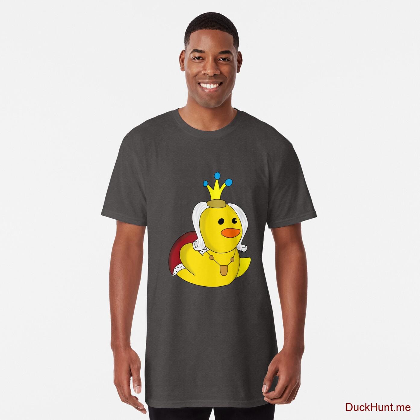 Royal Duck Charcoal Heather Long T-Shirt (Front printed)