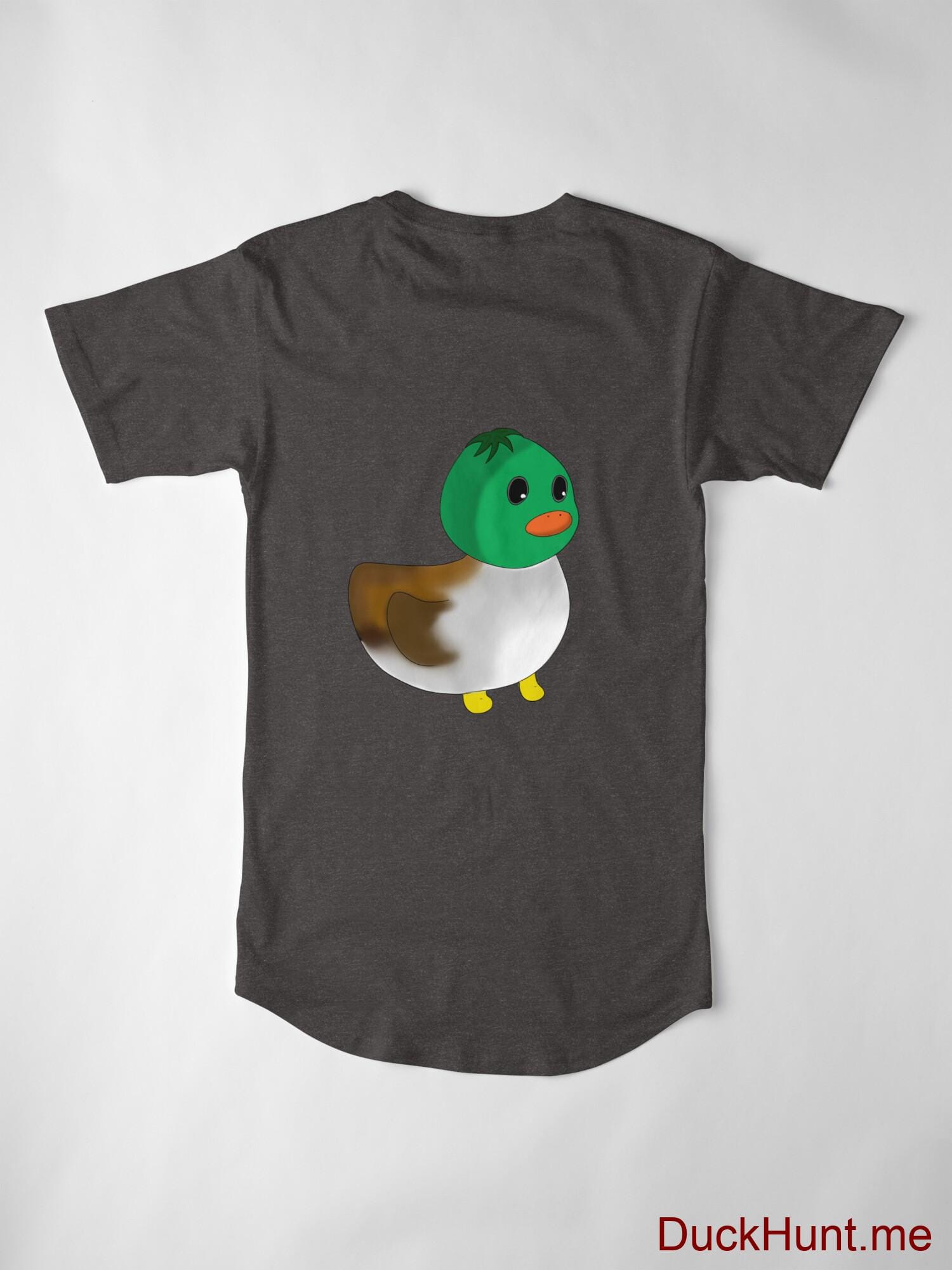 Normal Duck Charcoal Heather Long T-Shirt (Back printed) alternative image 2