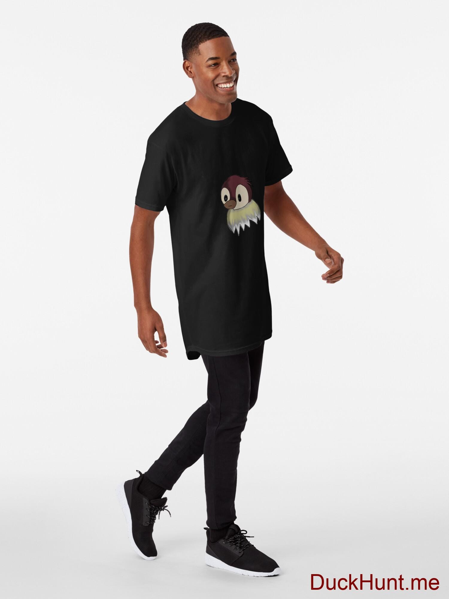 Ghost Duck (fogless) Black Long T-Shirt (Front printed) alternative image 2