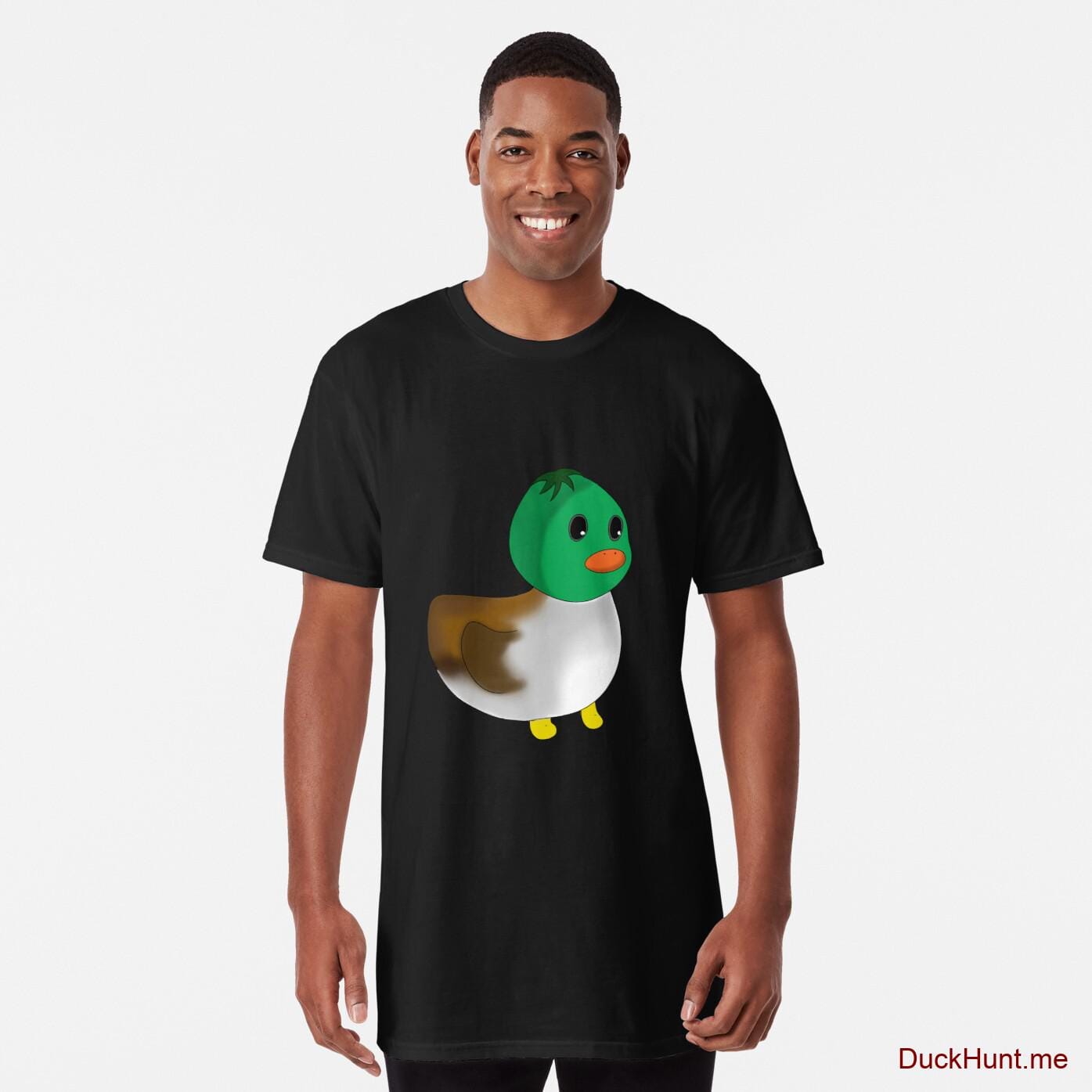 Normal Duck Black Long T-Shirt (Front printed)
