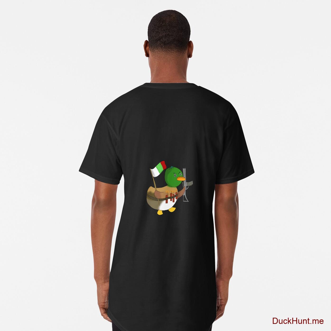 Kamikaze Duck Black Long T-Shirt (Back printed)
