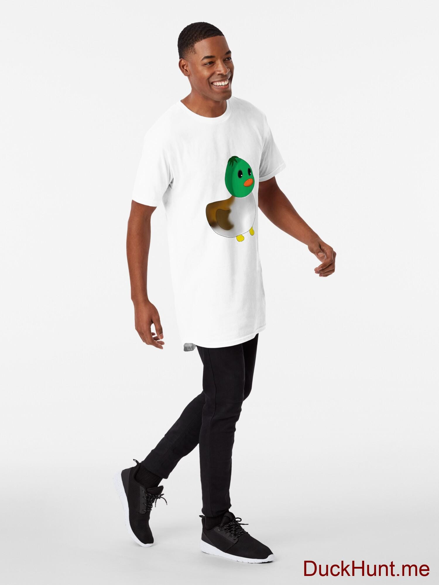 Normal Duck White Long T-Shirt (Front printed) alternative image 2