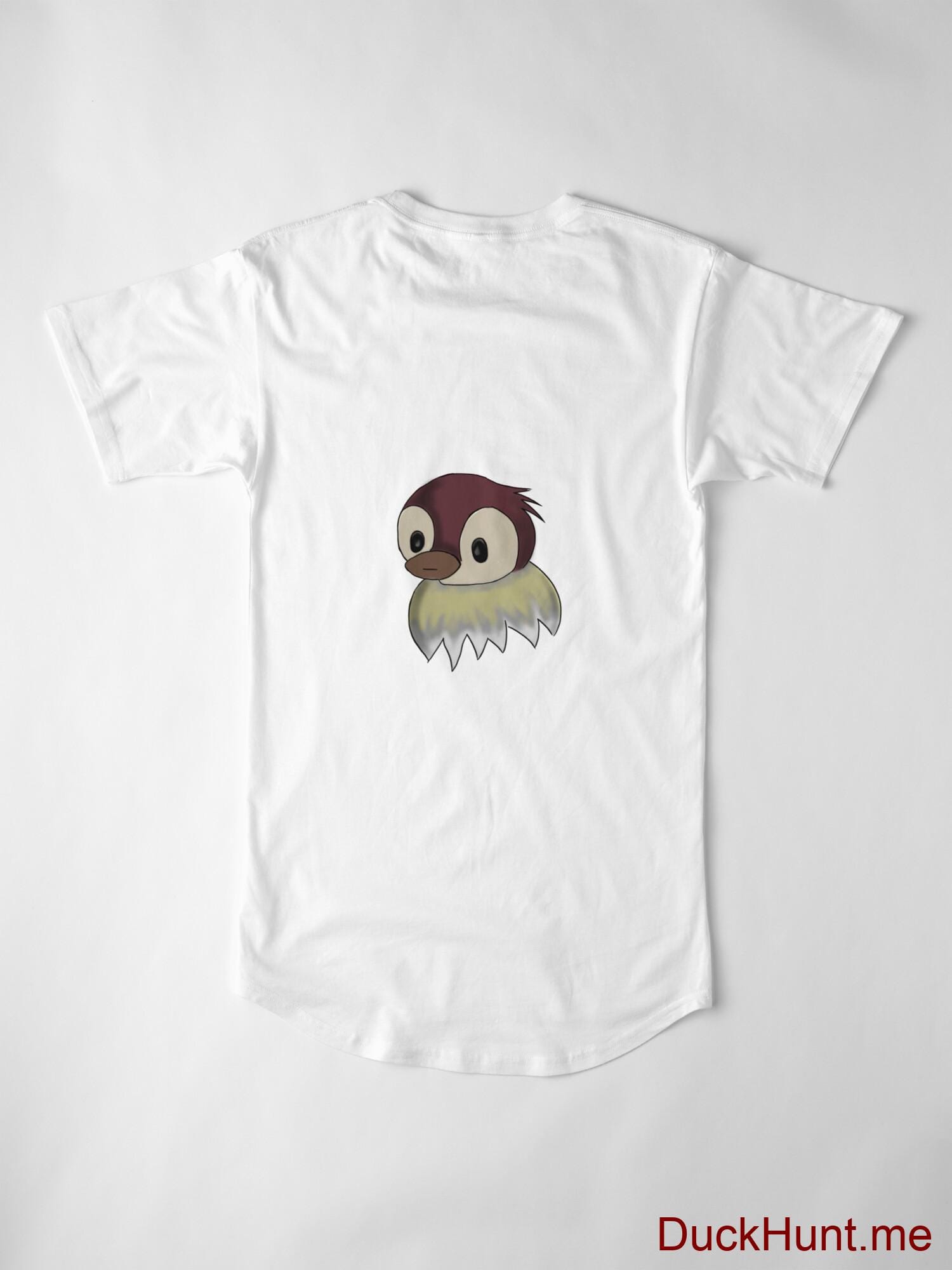 Ghost Duck (fogless) White Long T-Shirt (Back printed) alternative image 2