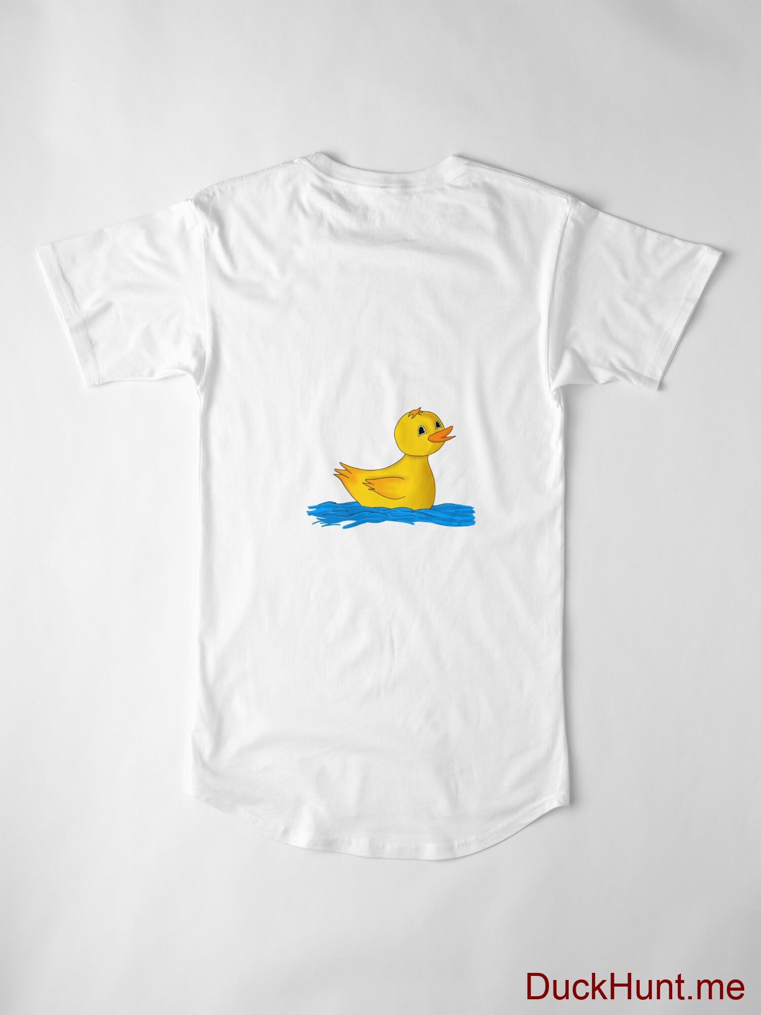 Plastic Duck White Long T-Shirt (Back printed) alternative image 2