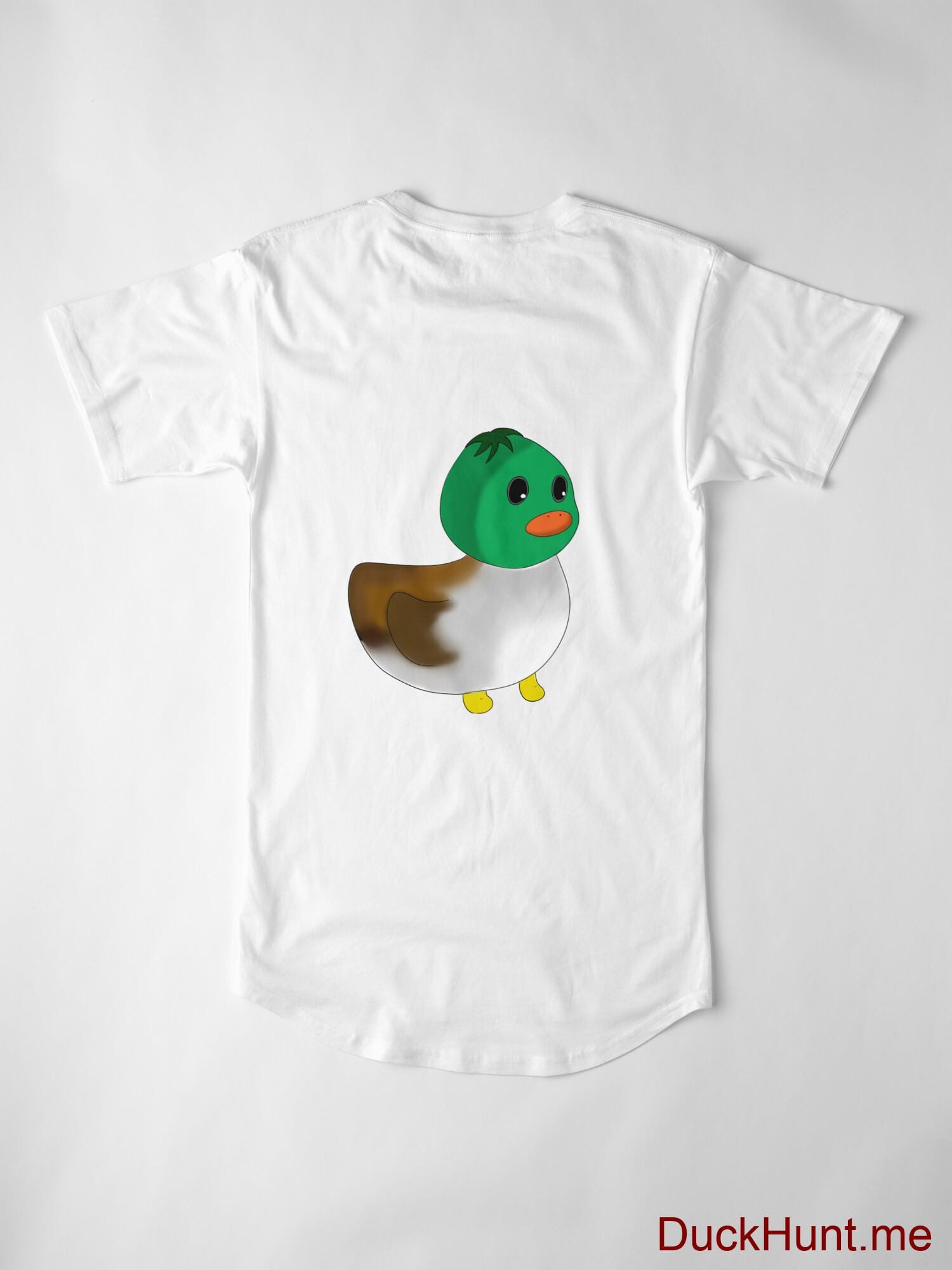 Normal Duck White Long T-Shirt (Back printed) alternative image 2