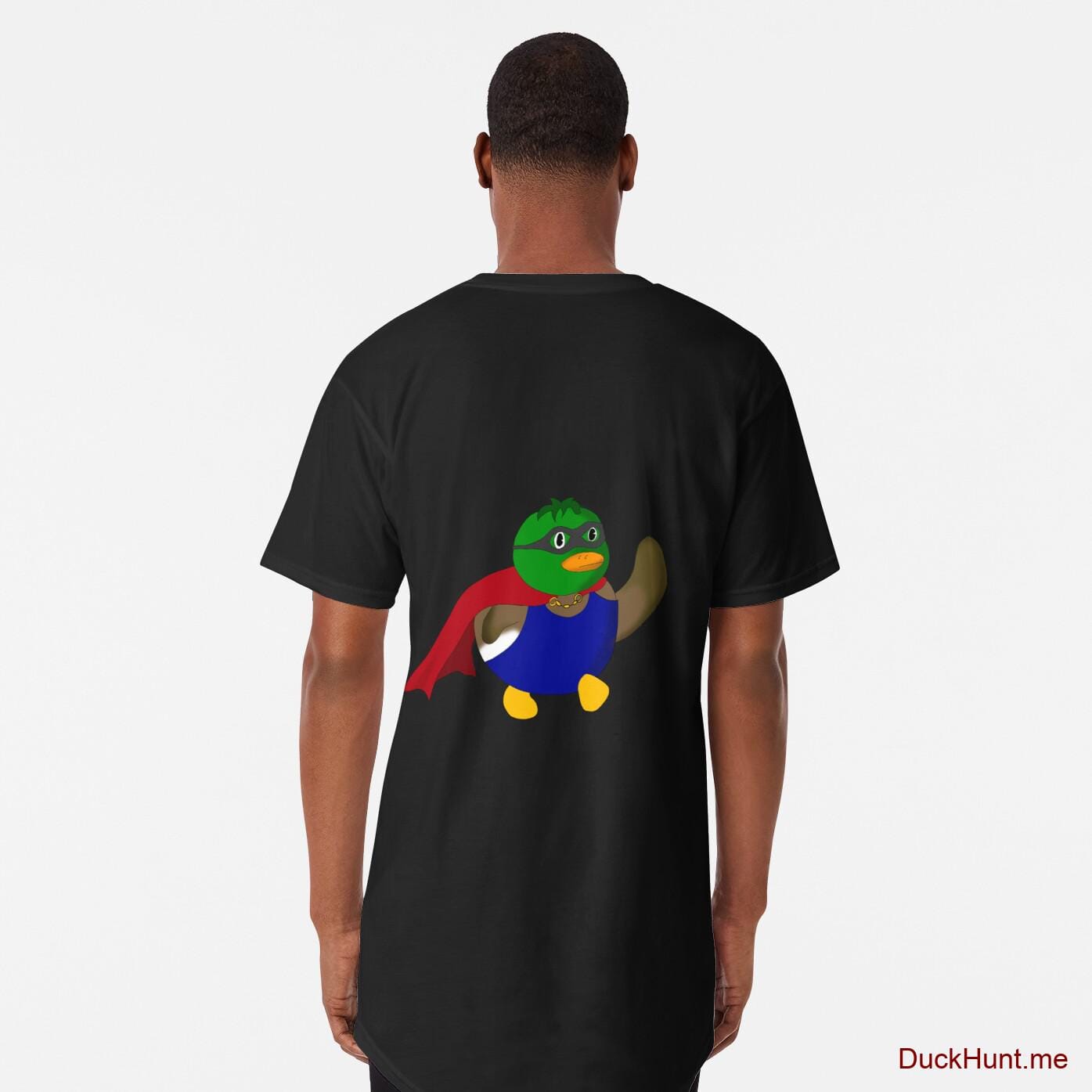 Alive Boss Duck Black Long T-Shirt (Back printed)