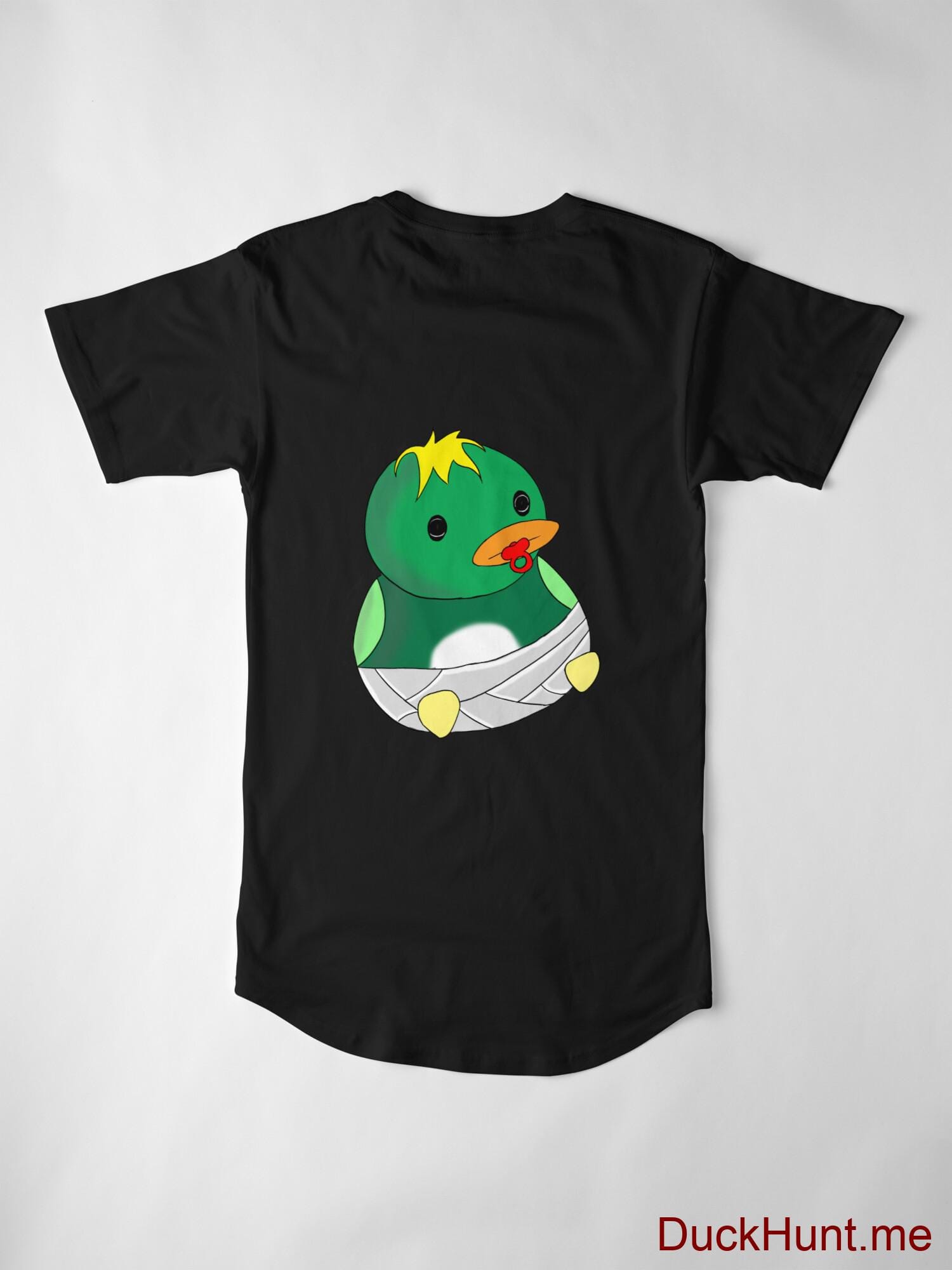 Baby duck Black Long T-Shirt (Back printed) alternative image 2