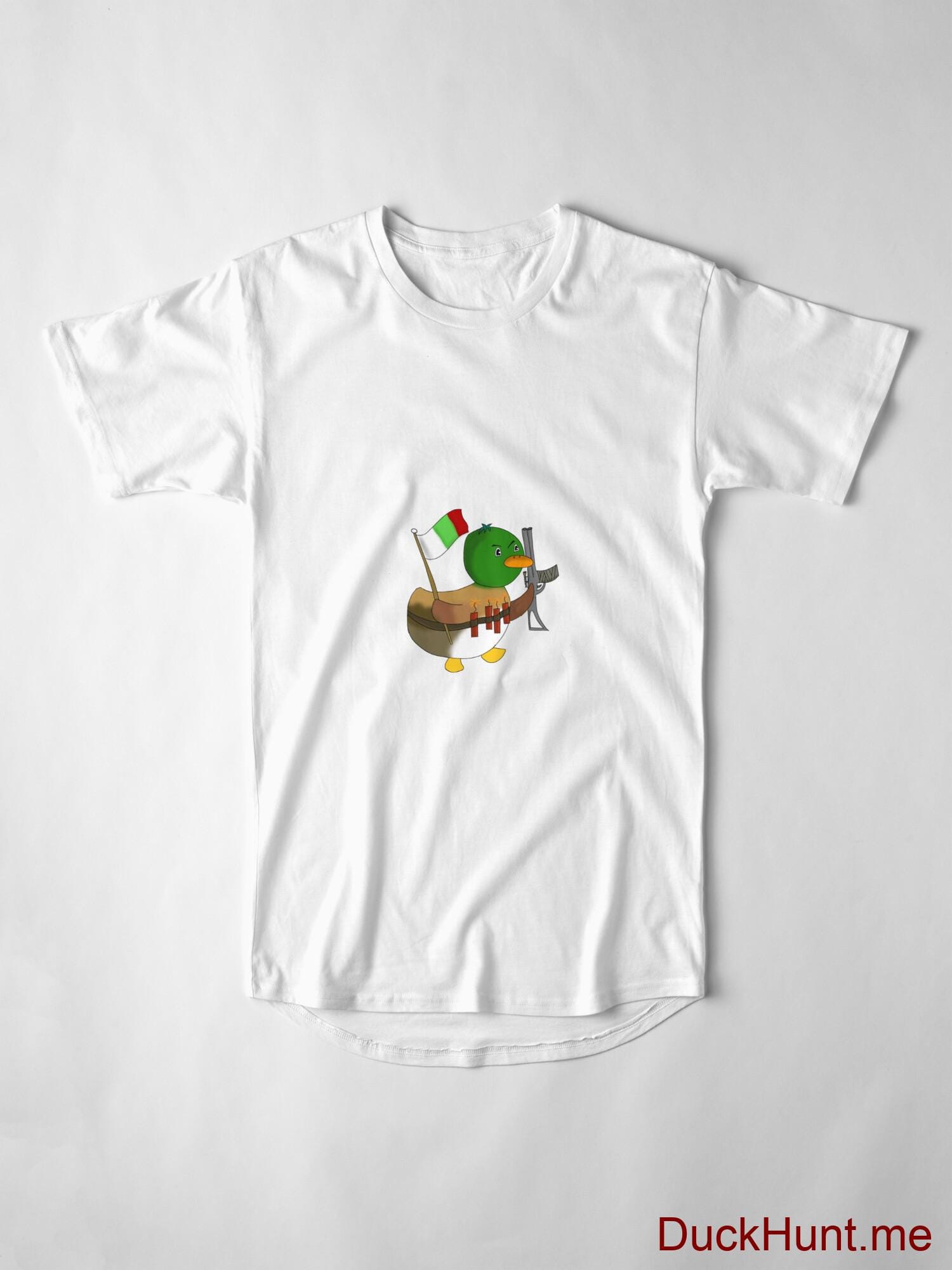 Kamikaze Duck White Long T-Shirt (Front printed) alternative image 3