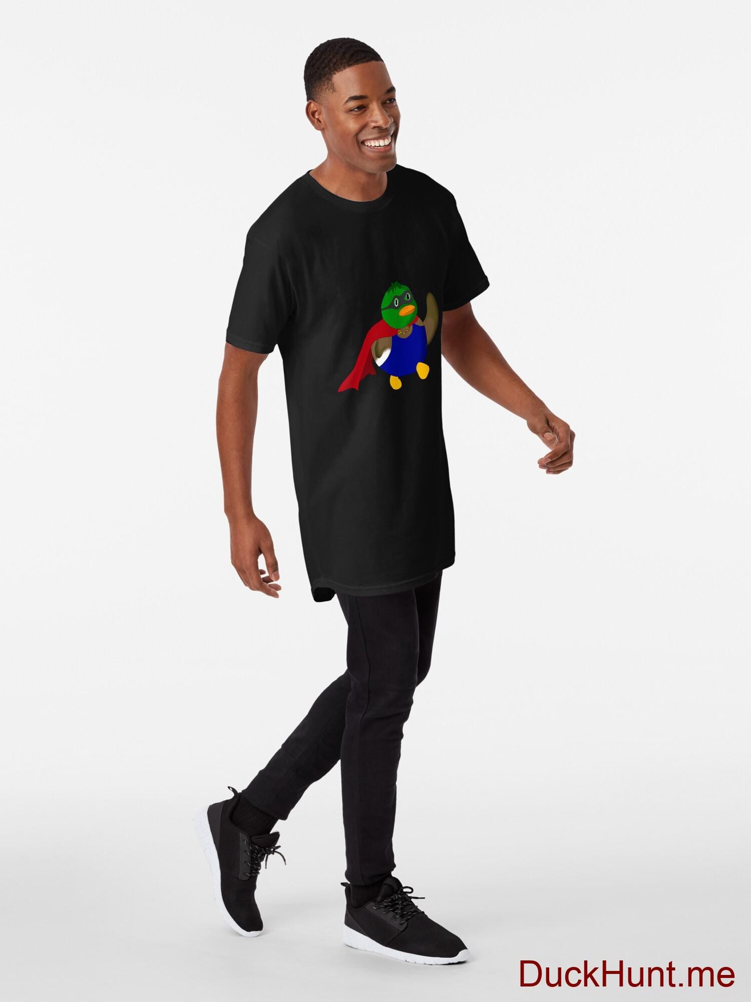 Alive Boss Duck Black Long T-Shirt (Front printed) alternative image 2
