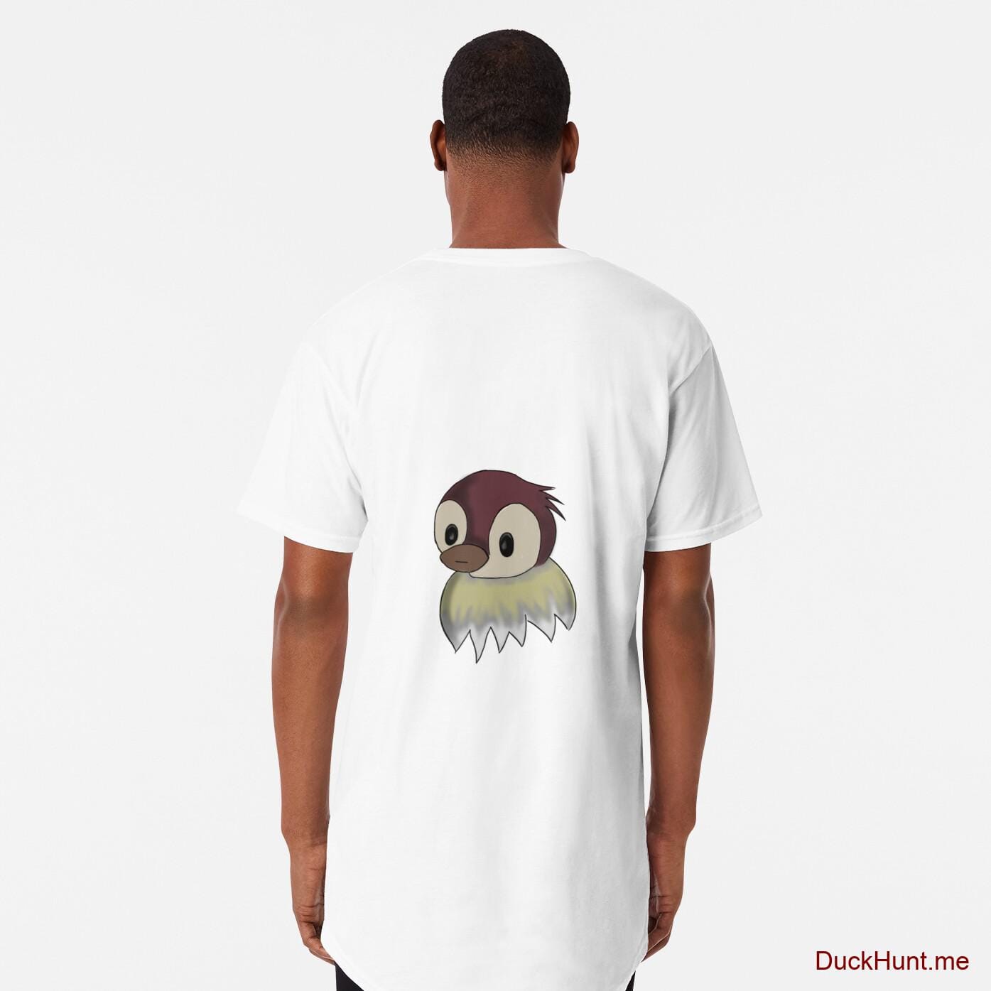 Ghost Duck (fogless) White Long T-Shirt (Back printed)
