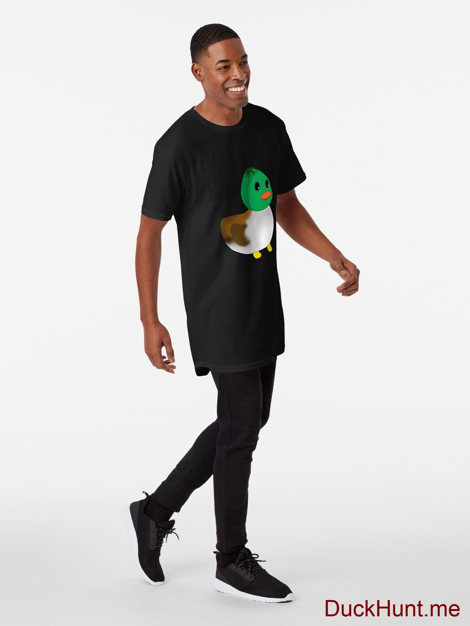 Normal Duck Black Long T-Shirt (Front printed) alternative image 2