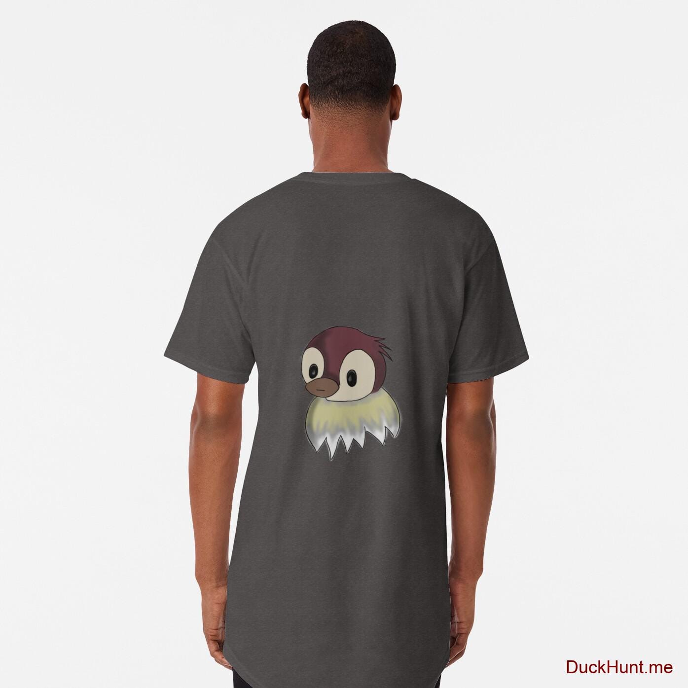 Ghost Duck (fogless) Charcoal Heather Long T-Shirt (Back printed)