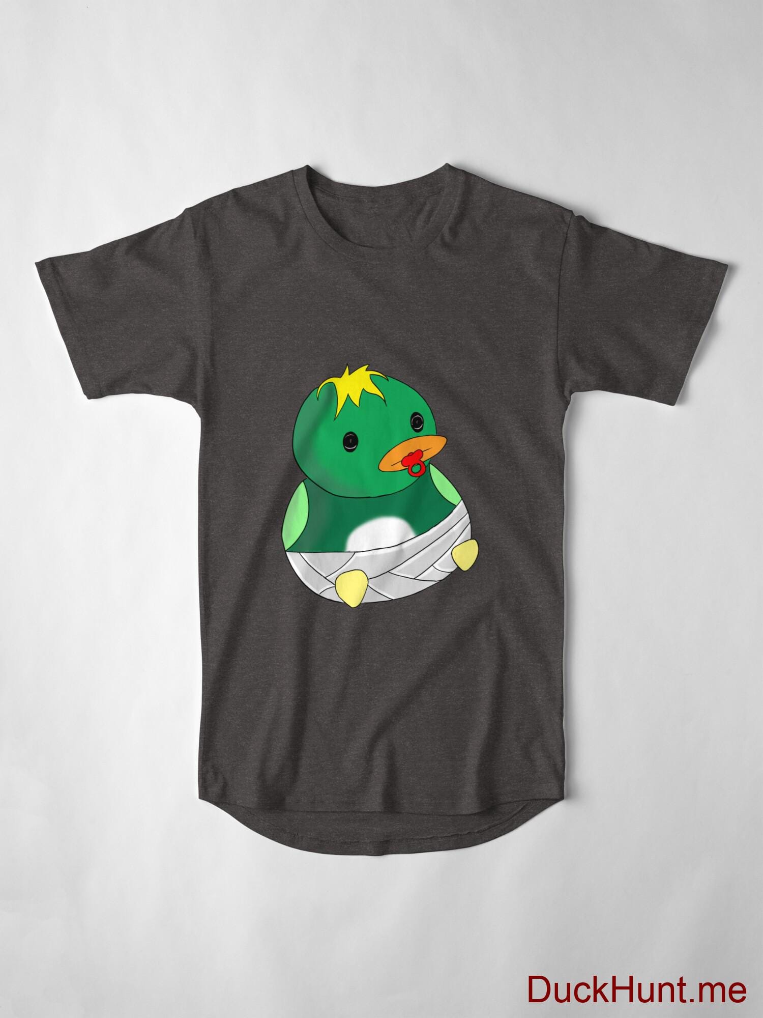 Baby duck Charcoal Heather Long T-Shirt (Front printed) alternative image 3