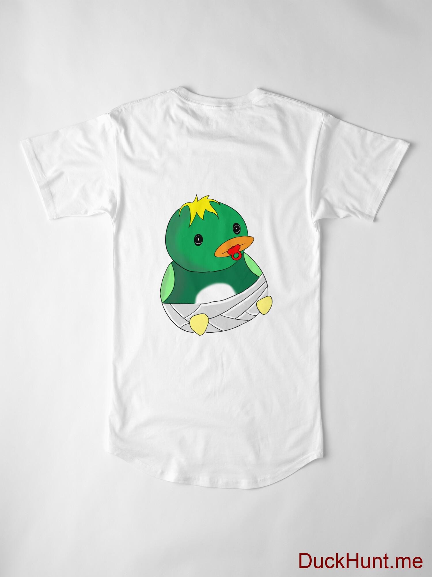 Baby duck White Long T-Shirt (Back printed) alternative image 2