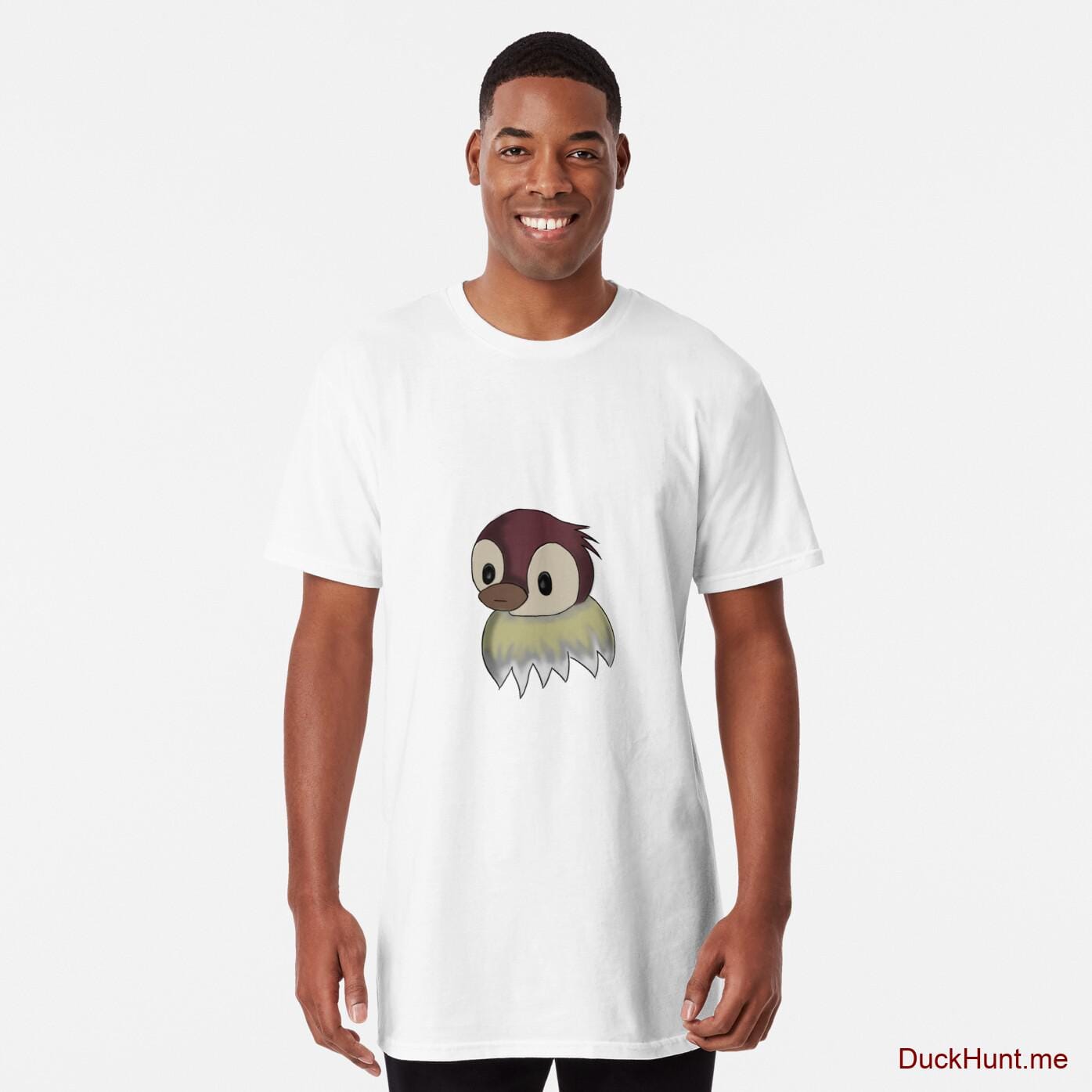 Ghost Duck (fogless) White Long T-Shirt (Front printed)
