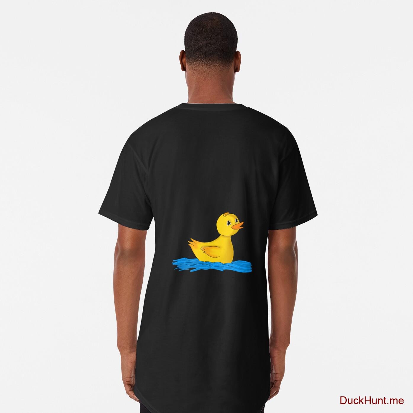 Plastic Duck Black Long T-Shirt (Back printed)