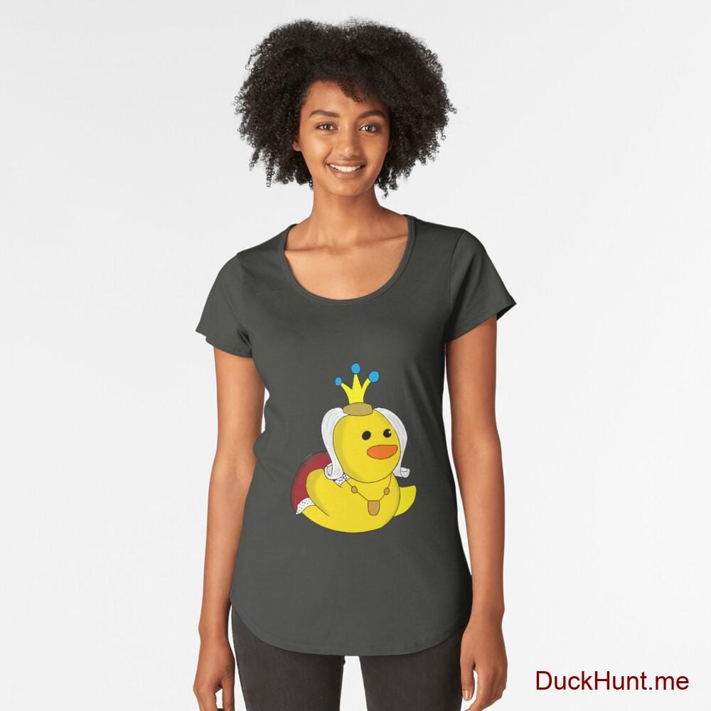 Royal Duck Coal Premium Scoop T-Shirt (Front printed)