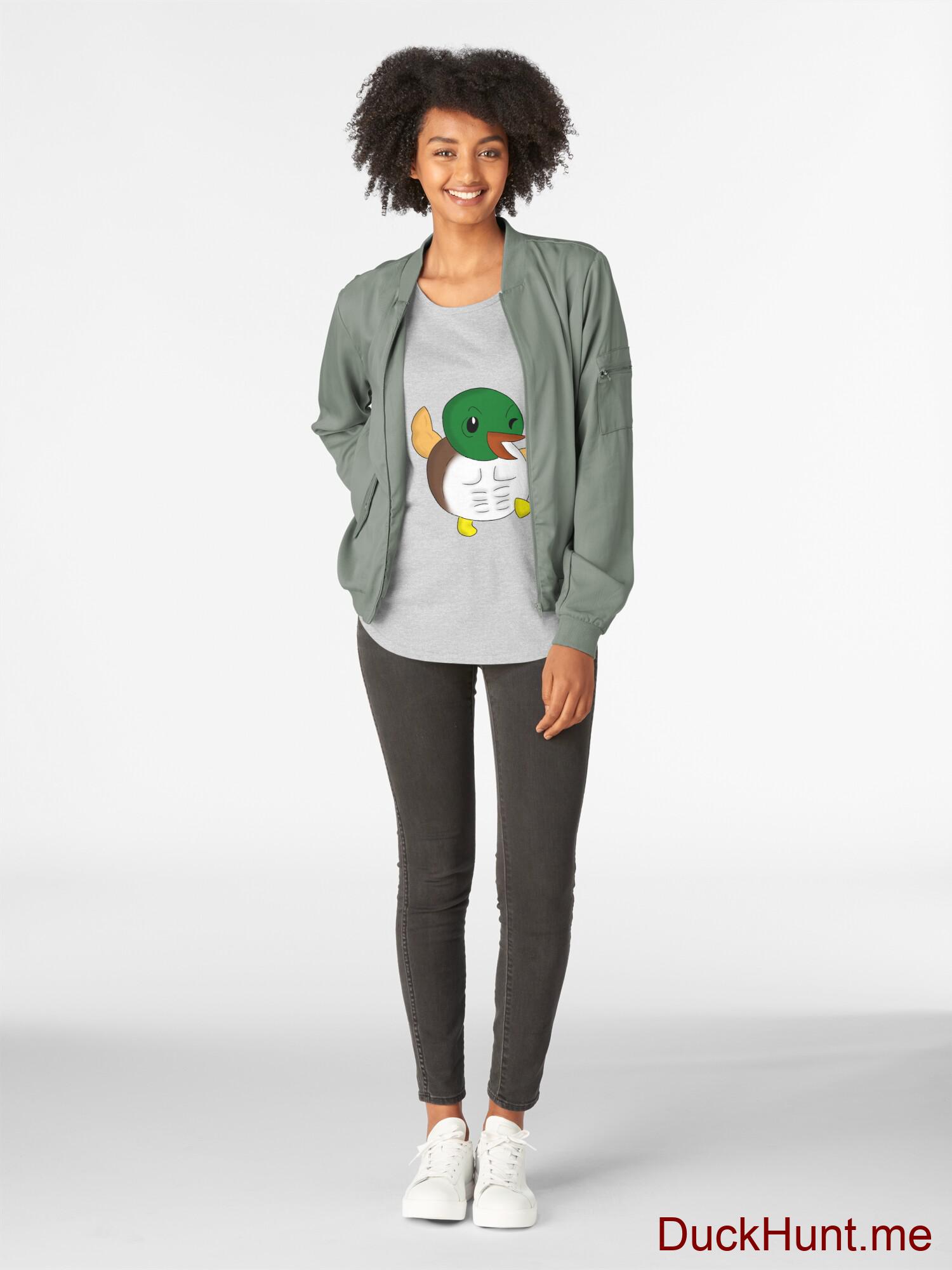 Super duck Heather Grey Premium Scoop T-Shirt (Front printed) alternative image 4